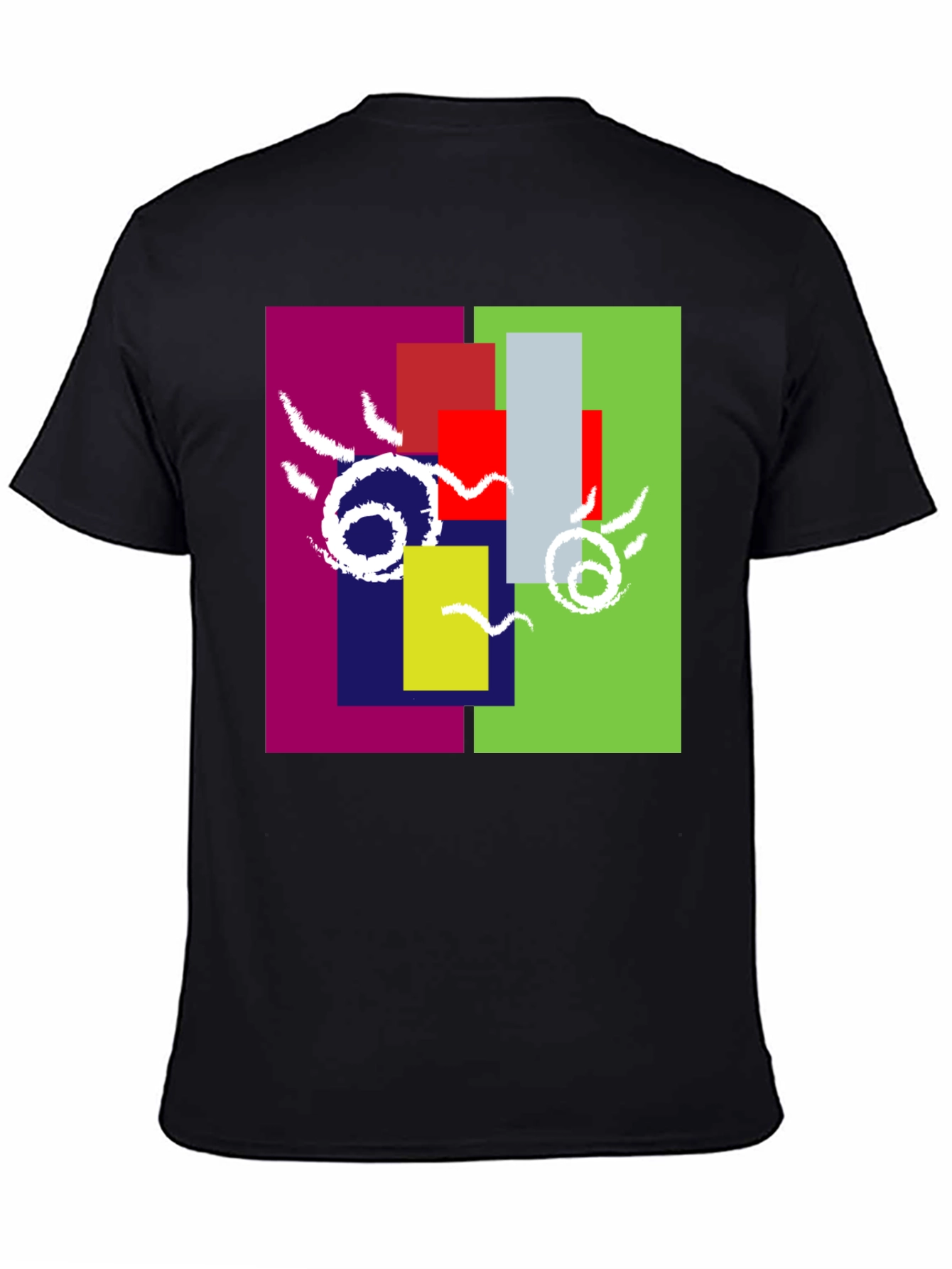 Abstract Geometric Graphic Tee - Unique Design
