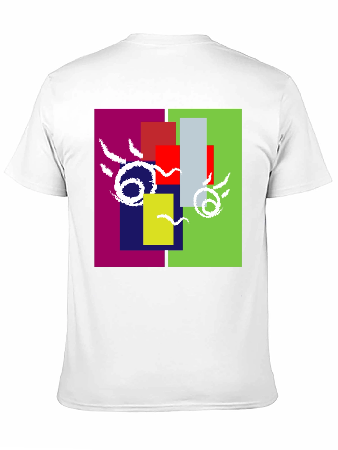Abstract Geometric Graphic Tee - Unique Design