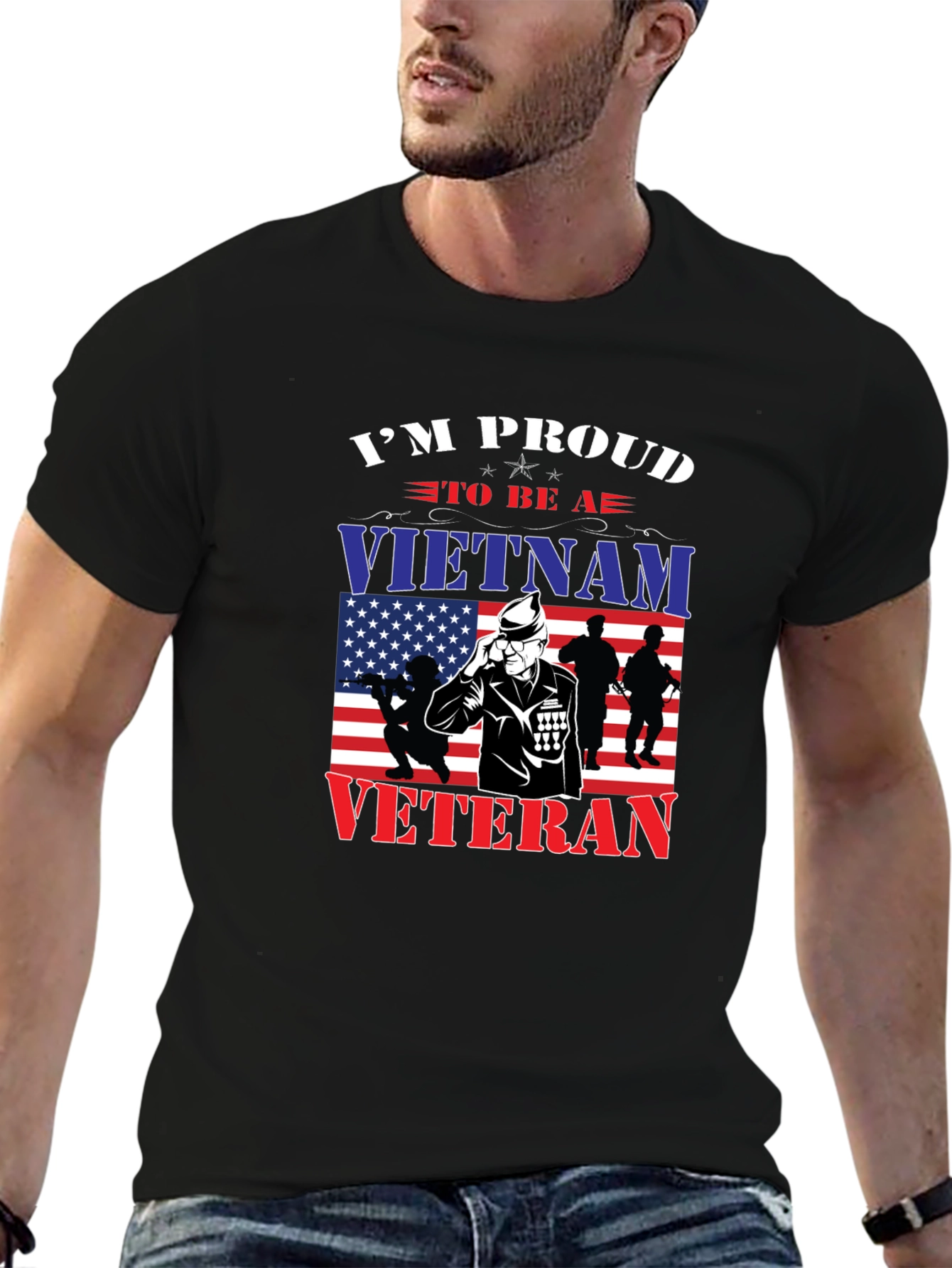 Proud Vietnam Veteran Graphic T-Shirt