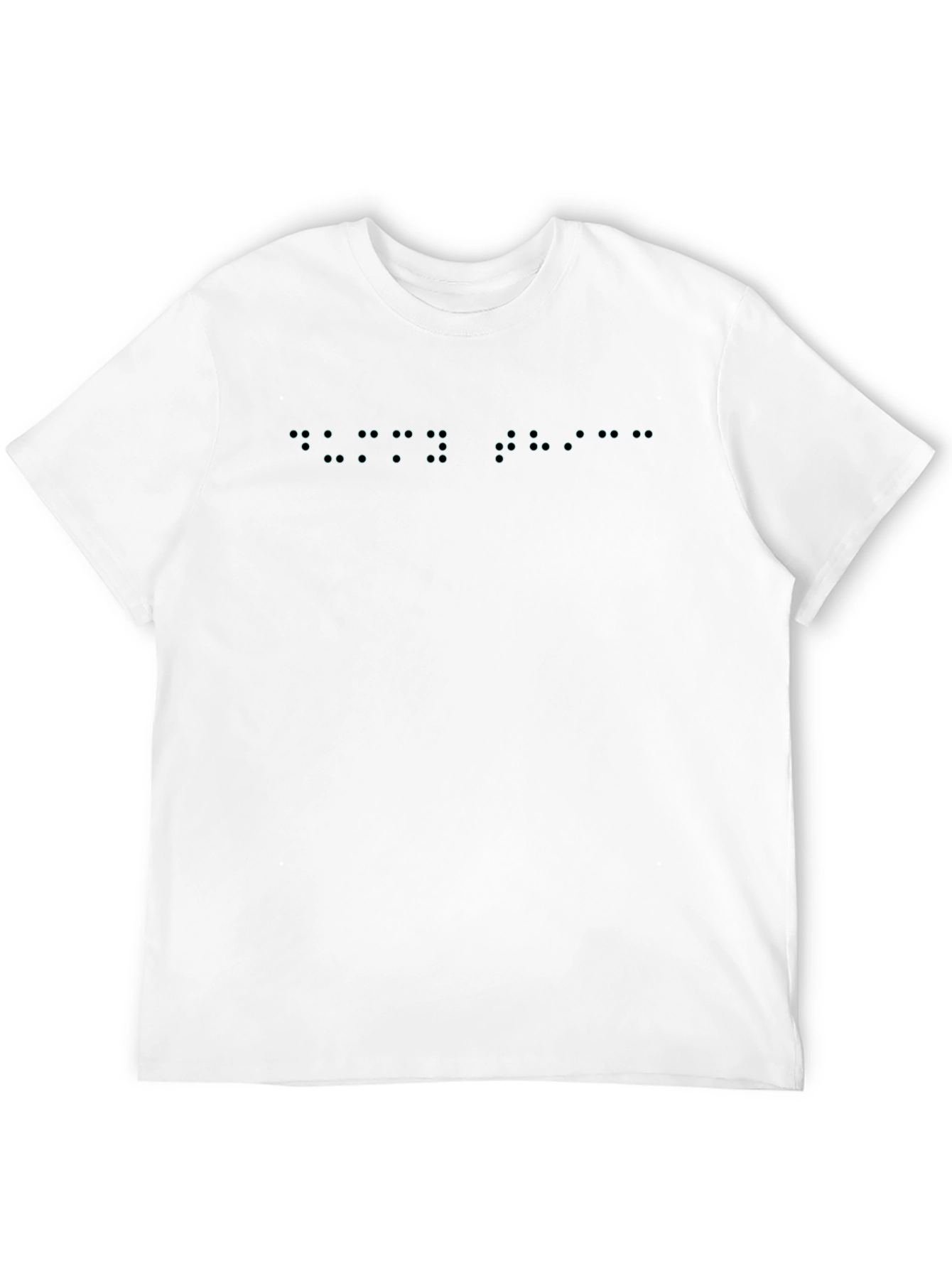 Black Braille T-Shirt - Subtle Statement