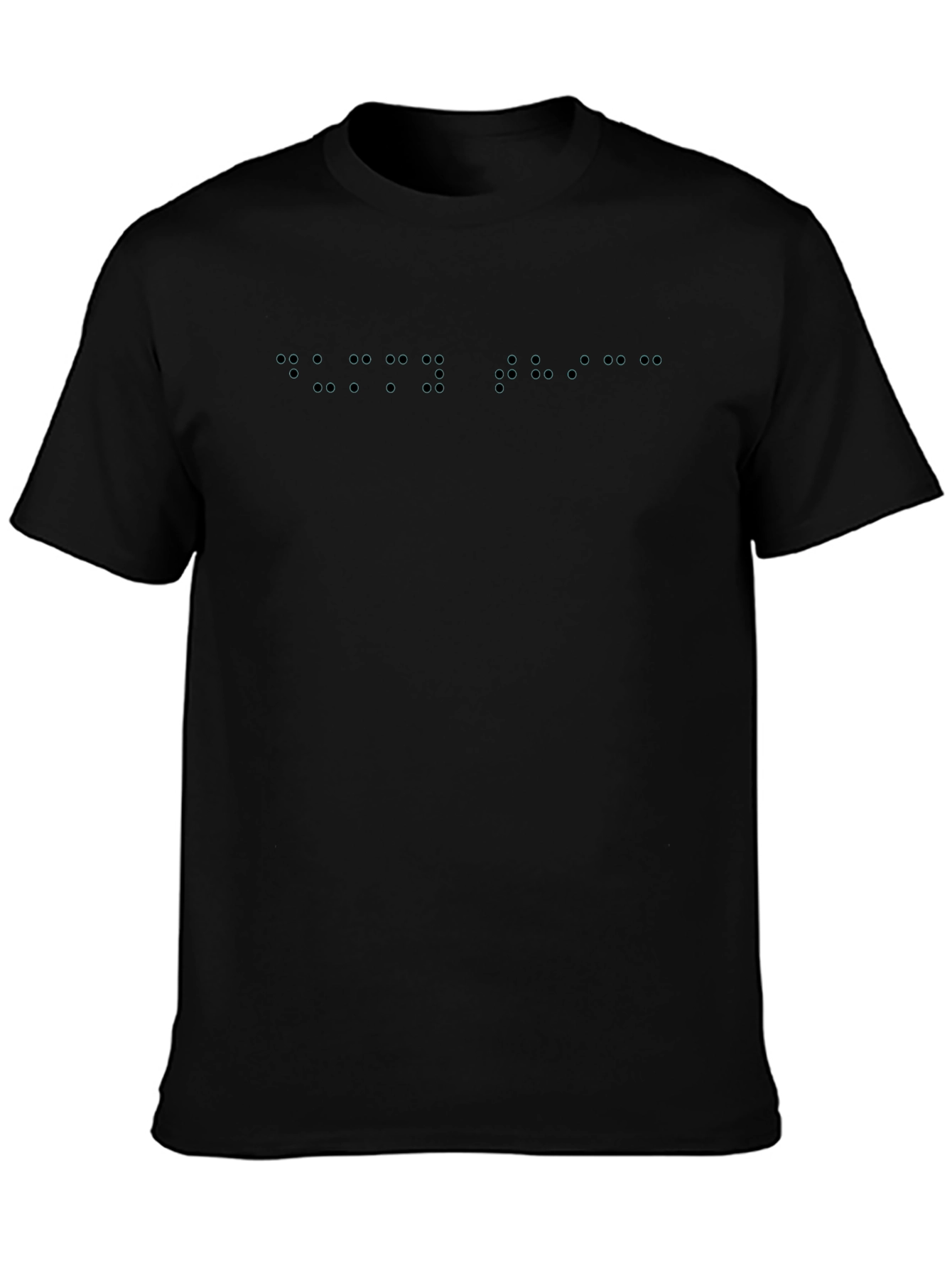 Black Braille T-Shirt - Subtle Statement