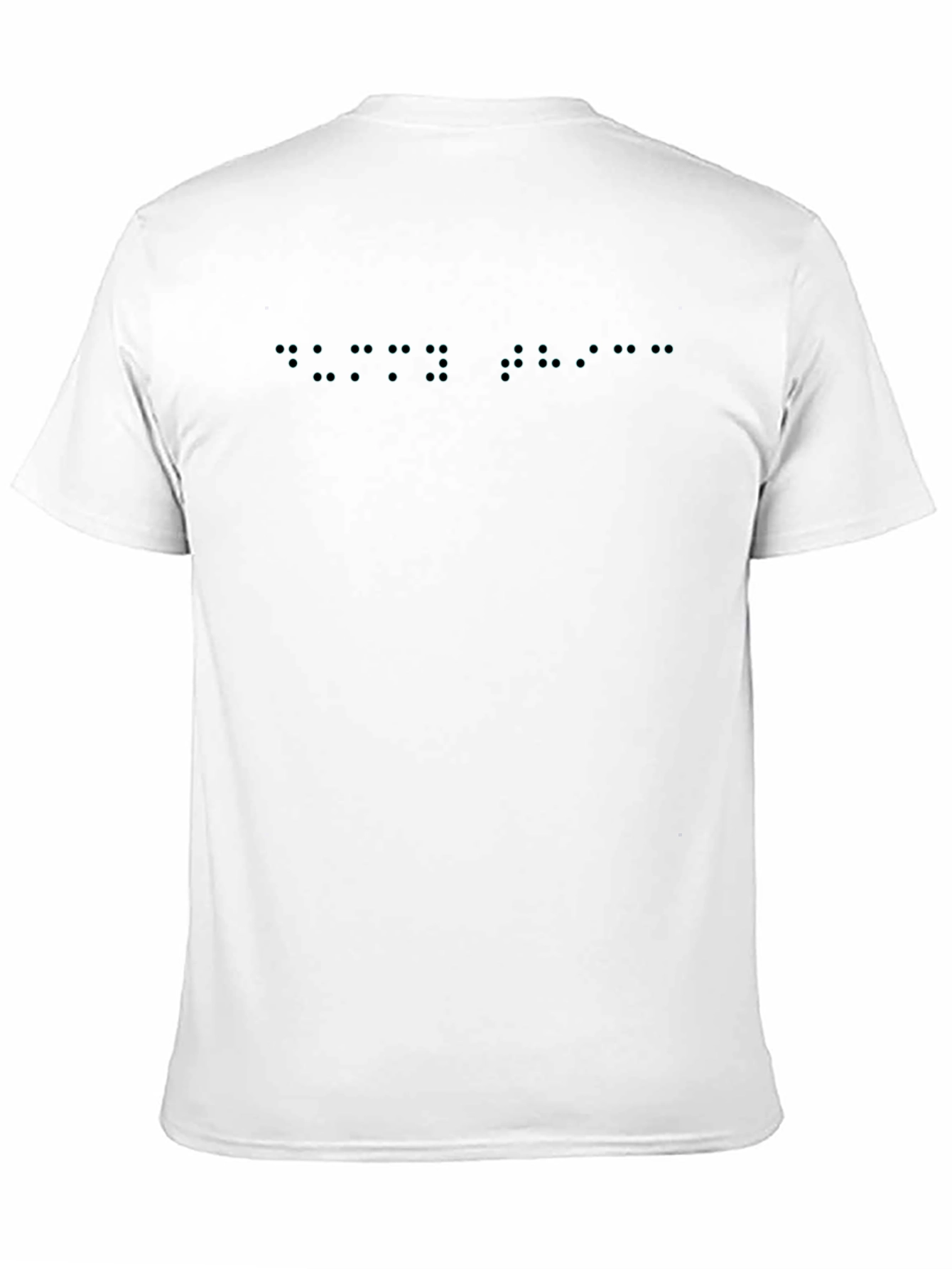 Black Braille T-Shirt - Subtle Statement