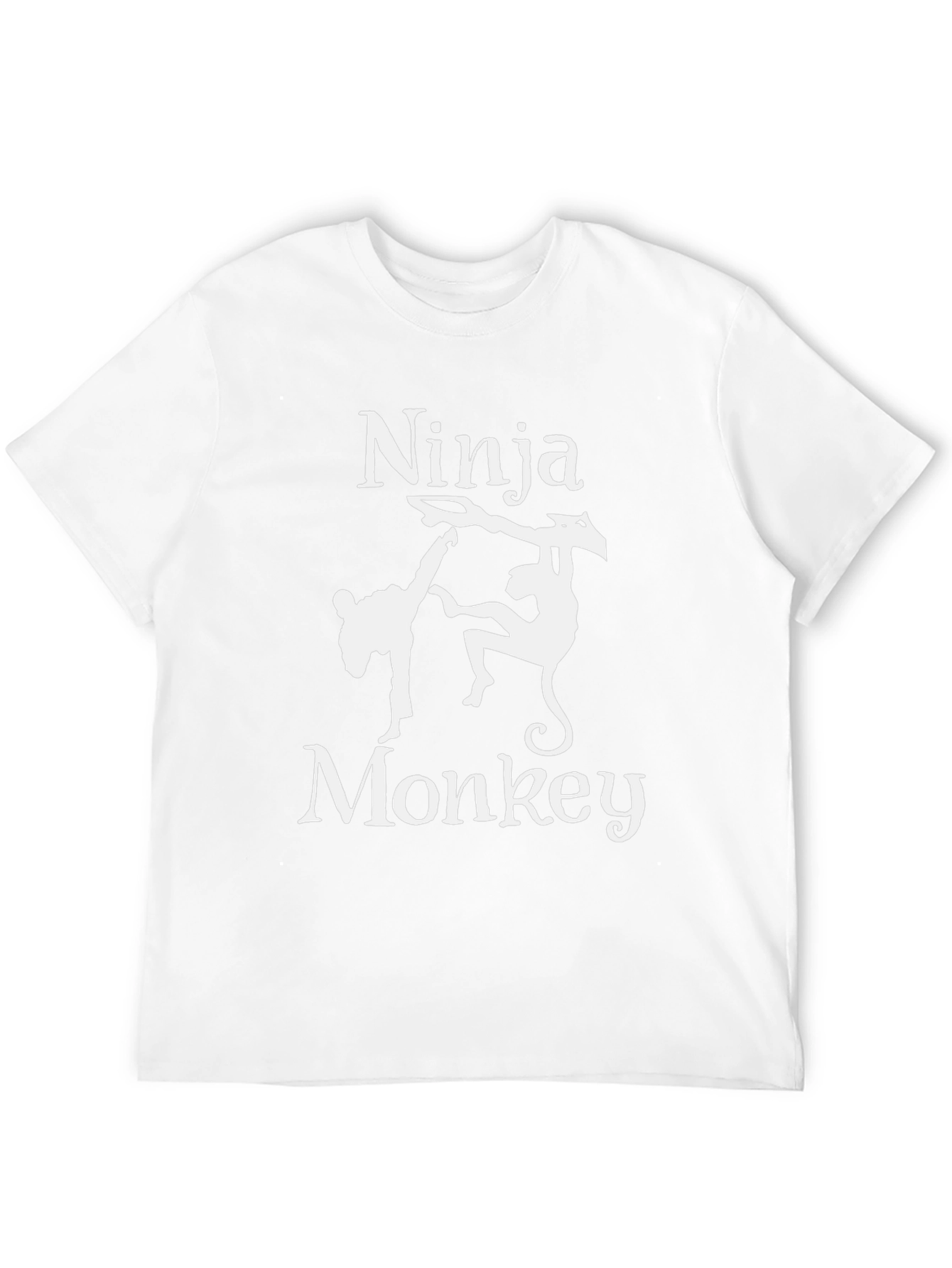 Ninja Monkey T-Shirt - Black Graphic Tee