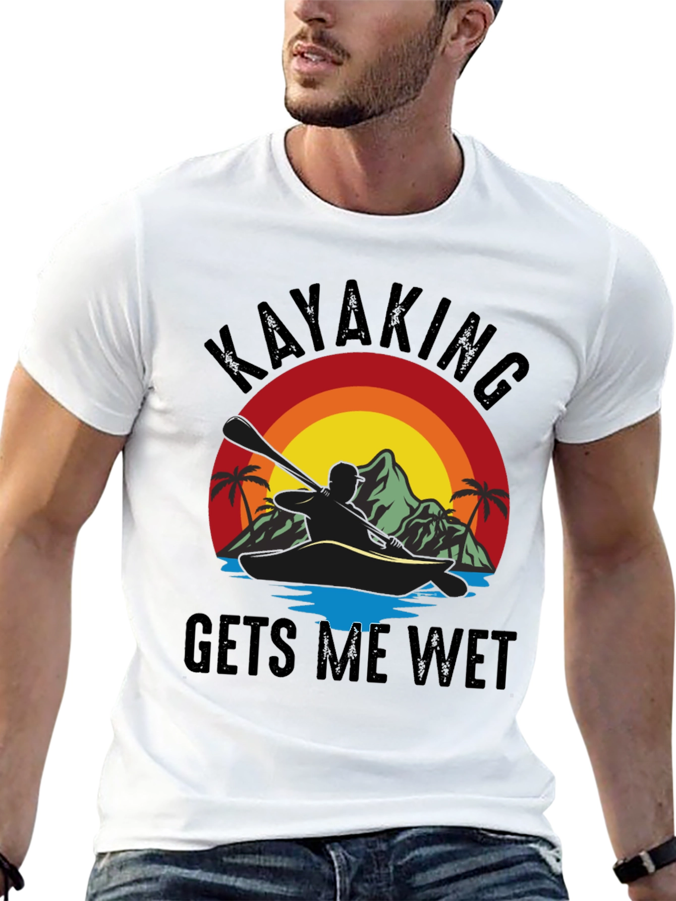 Kayaking T-Shirt: Gets Me Wet Design