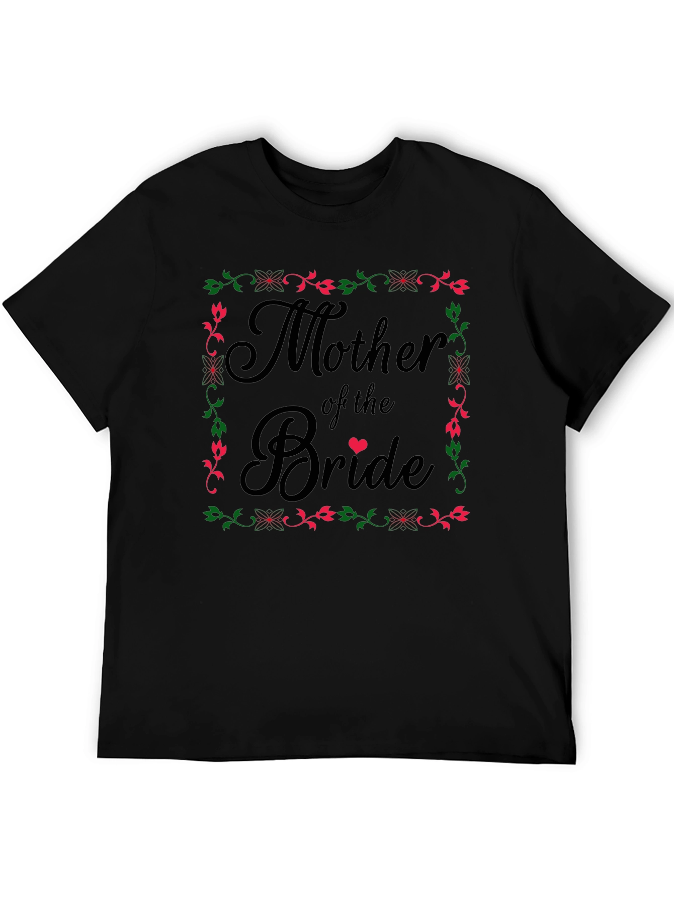 Mother of the Bride T-Shirt - Floral Frame