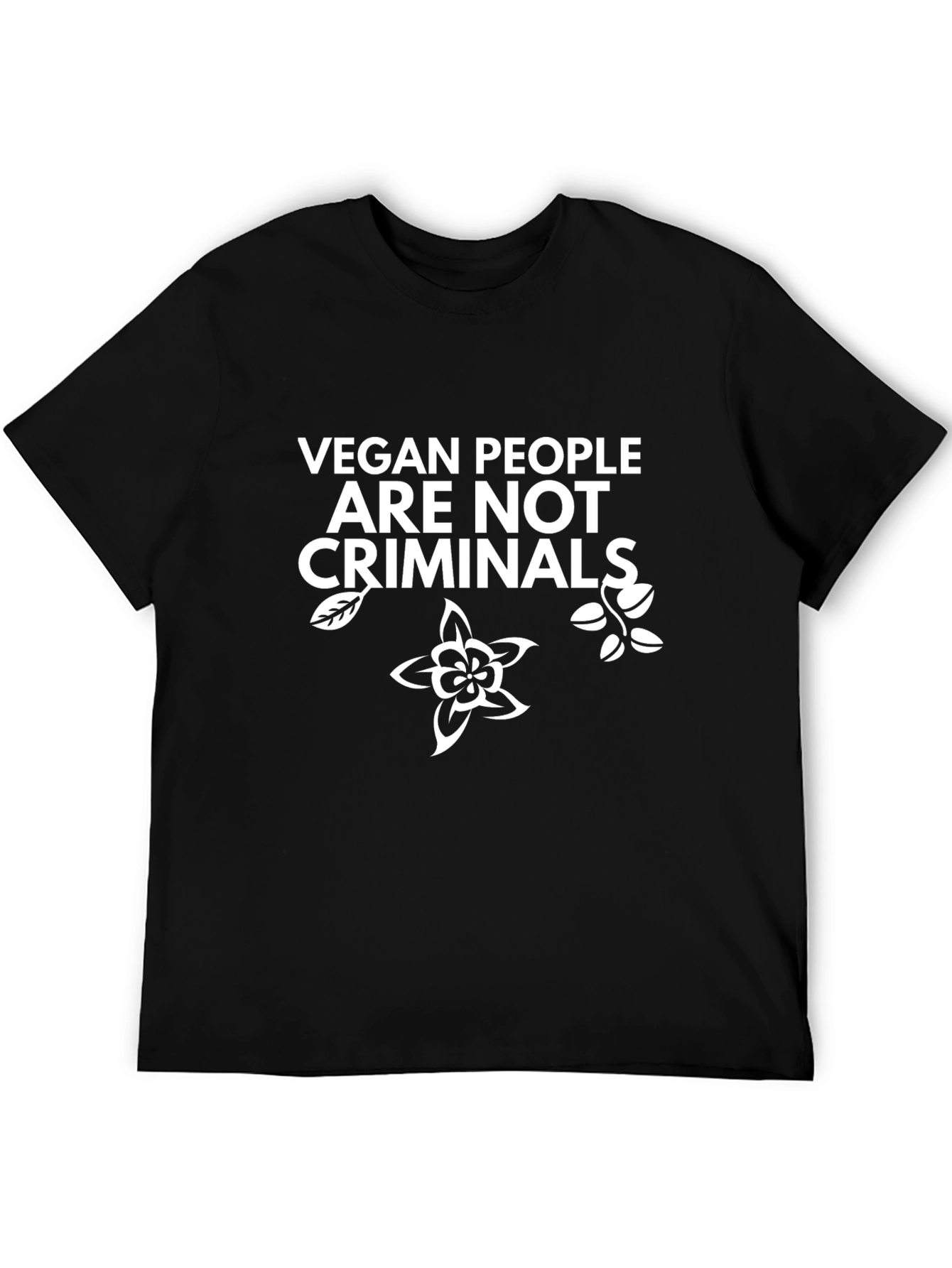 Vegan People Are Not Criminals Graphic T-Shirt