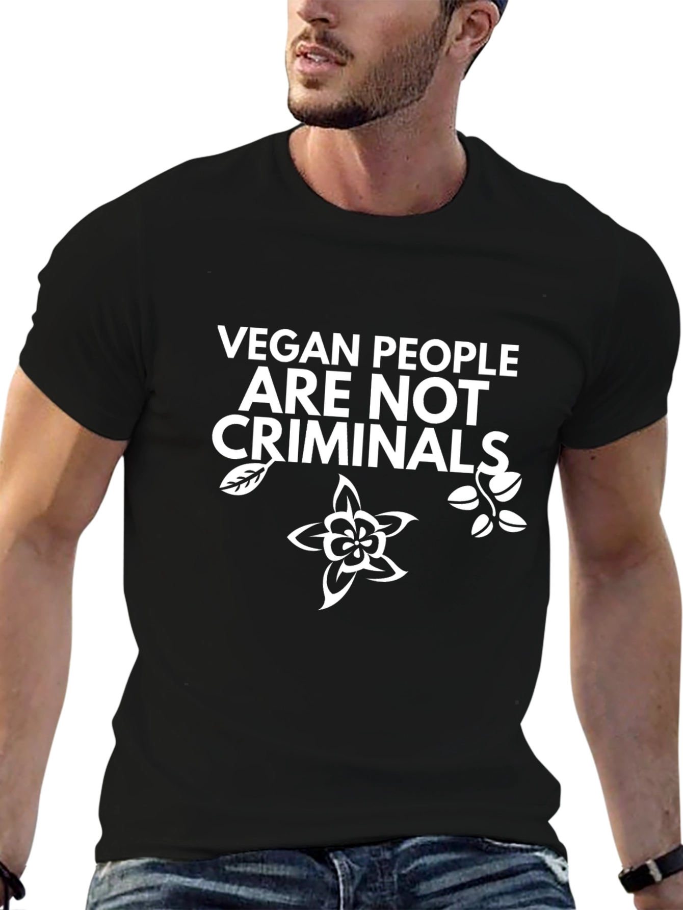 Vegan People Are Not Criminals Graphic T-Shirt