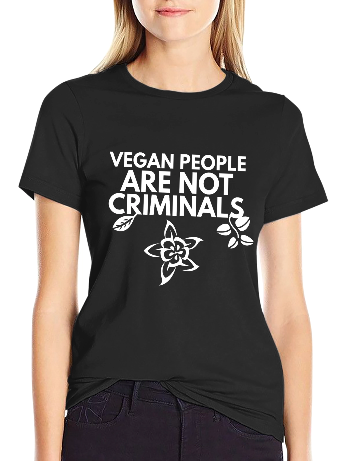 Vegan People Are Not Criminals Graphic T-Shirt