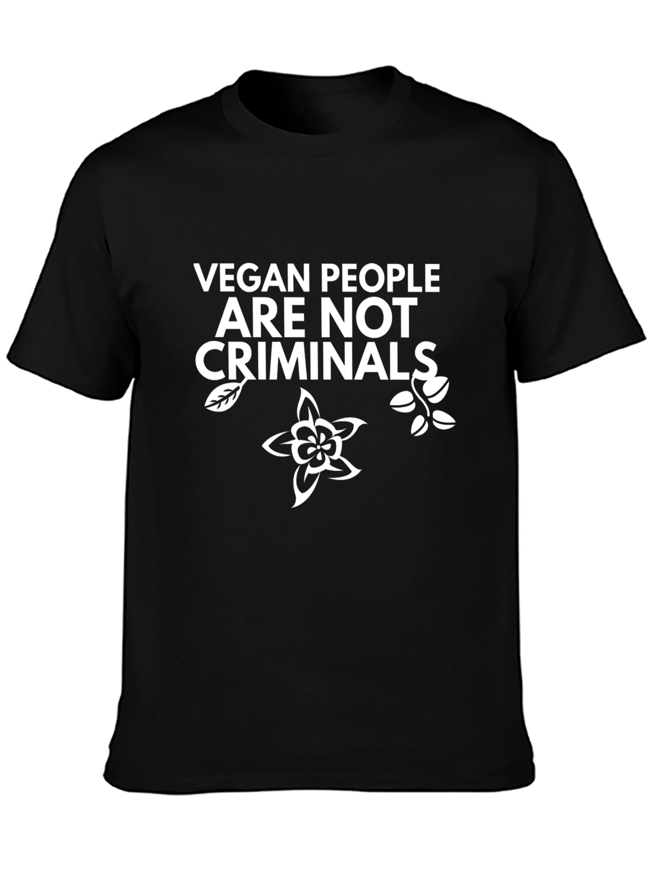 Vegan People Are Not Criminals Graphic T-Shirt