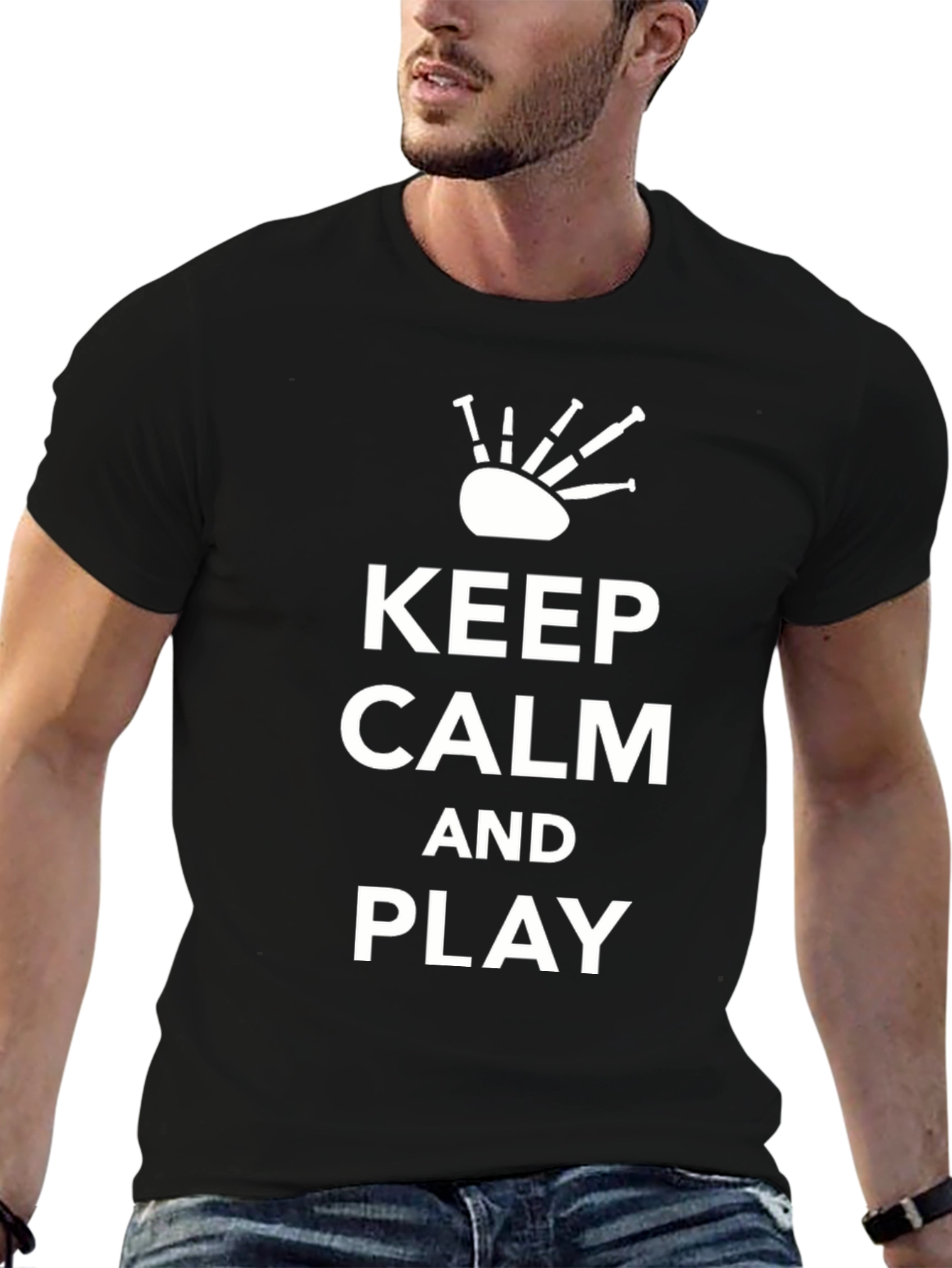 Keep Calm and Play Bagpipes T-Shirt