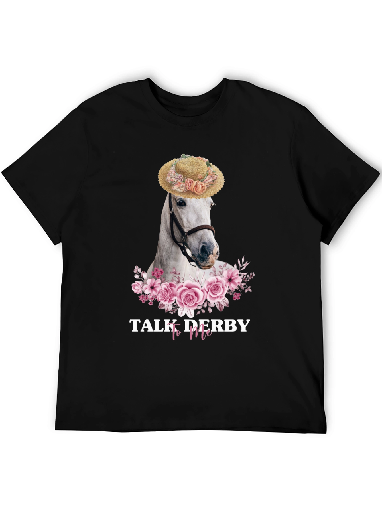 Talk Derby To Me Horse Floral T-Shirt