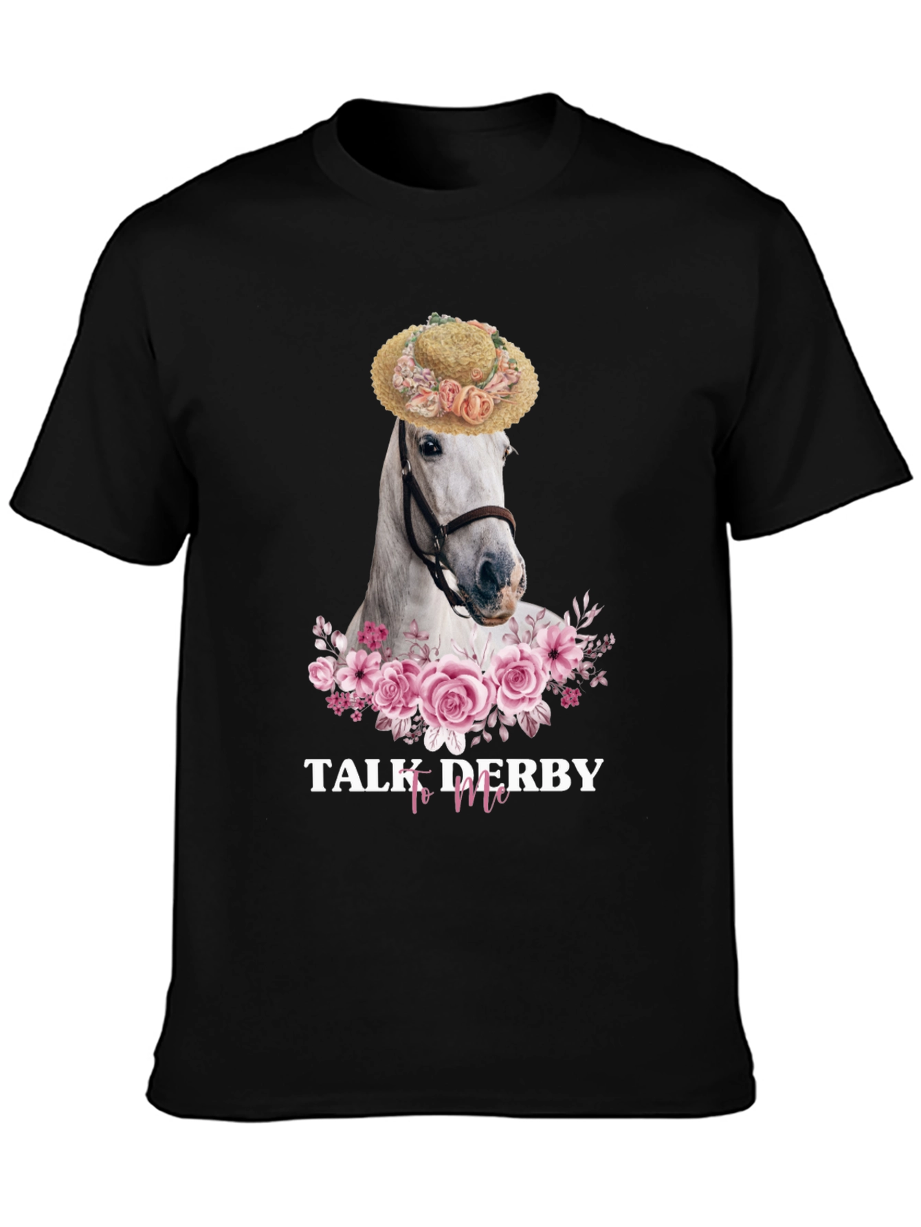 Talk Derby To Me Horse Floral T-Shirt