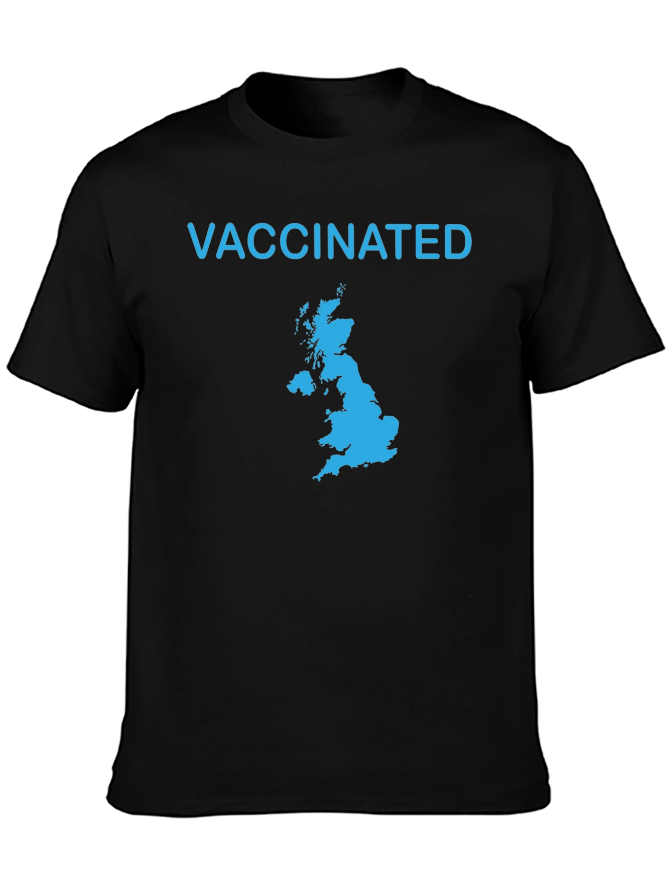 Vaccinated Map Graphic Tee - Black