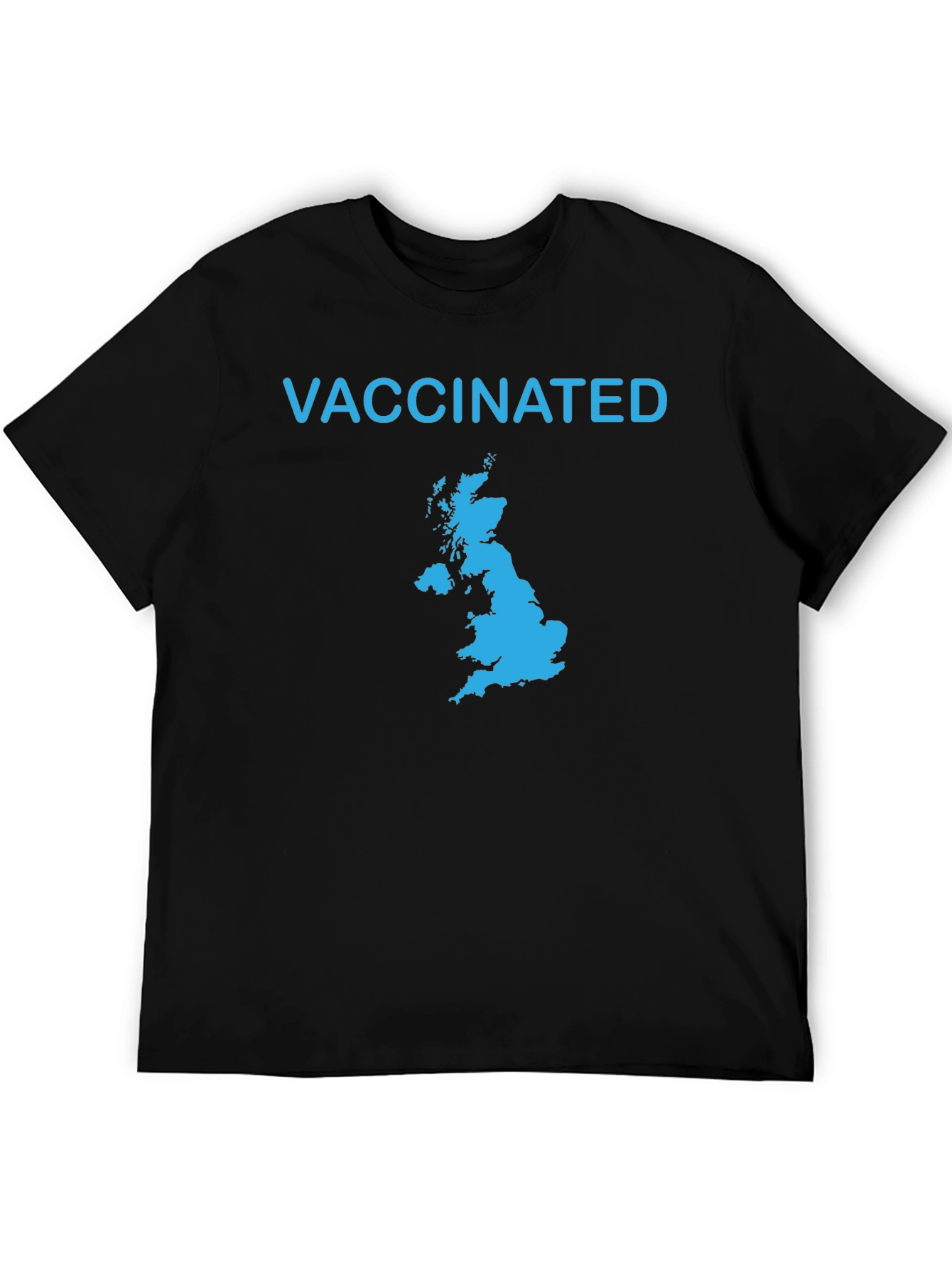 Vaccinated Map Graphic Tee - Black