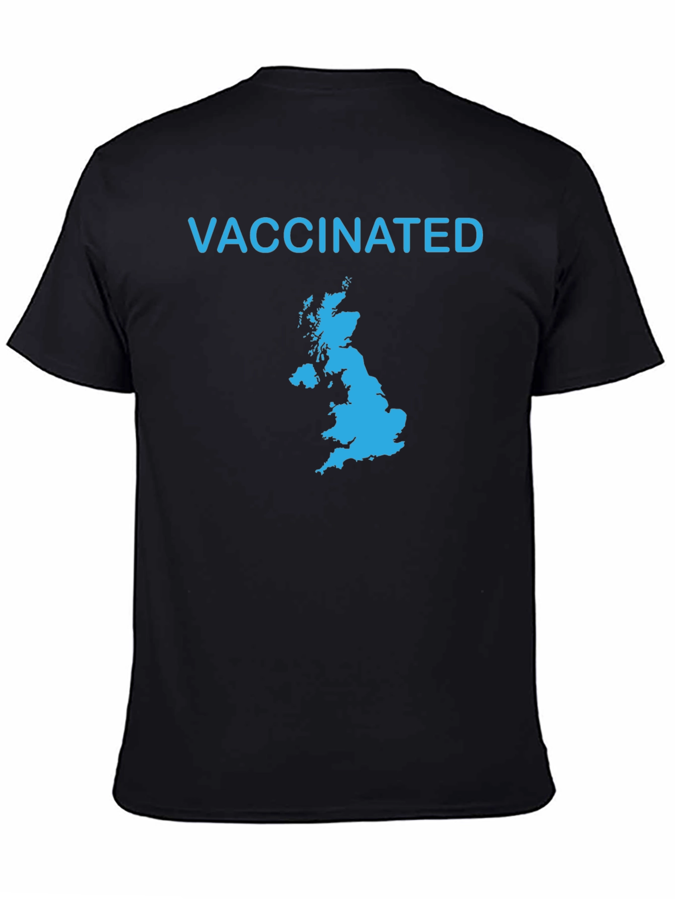 Vaccinated Map Graphic Tee - Black