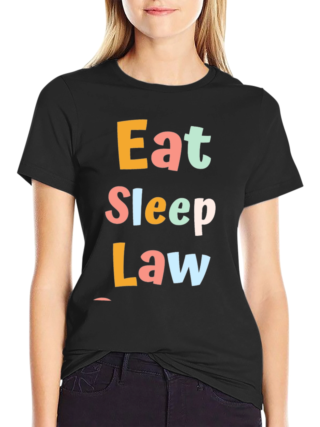Eat Sleep Law T-Shirt - Funny Lawyer Gift