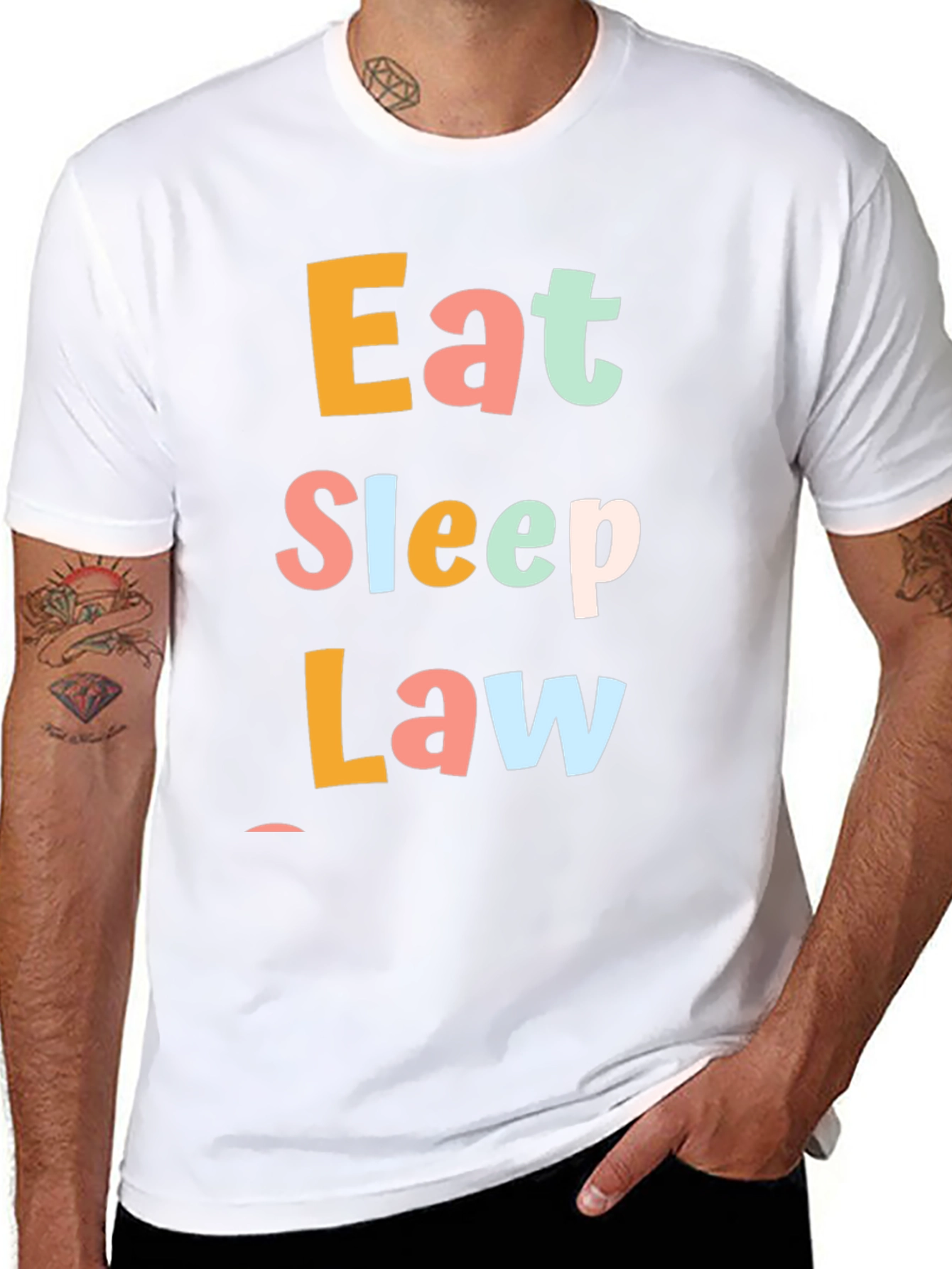 Eat Sleep Law T-Shirt - Funny Lawyer Gift