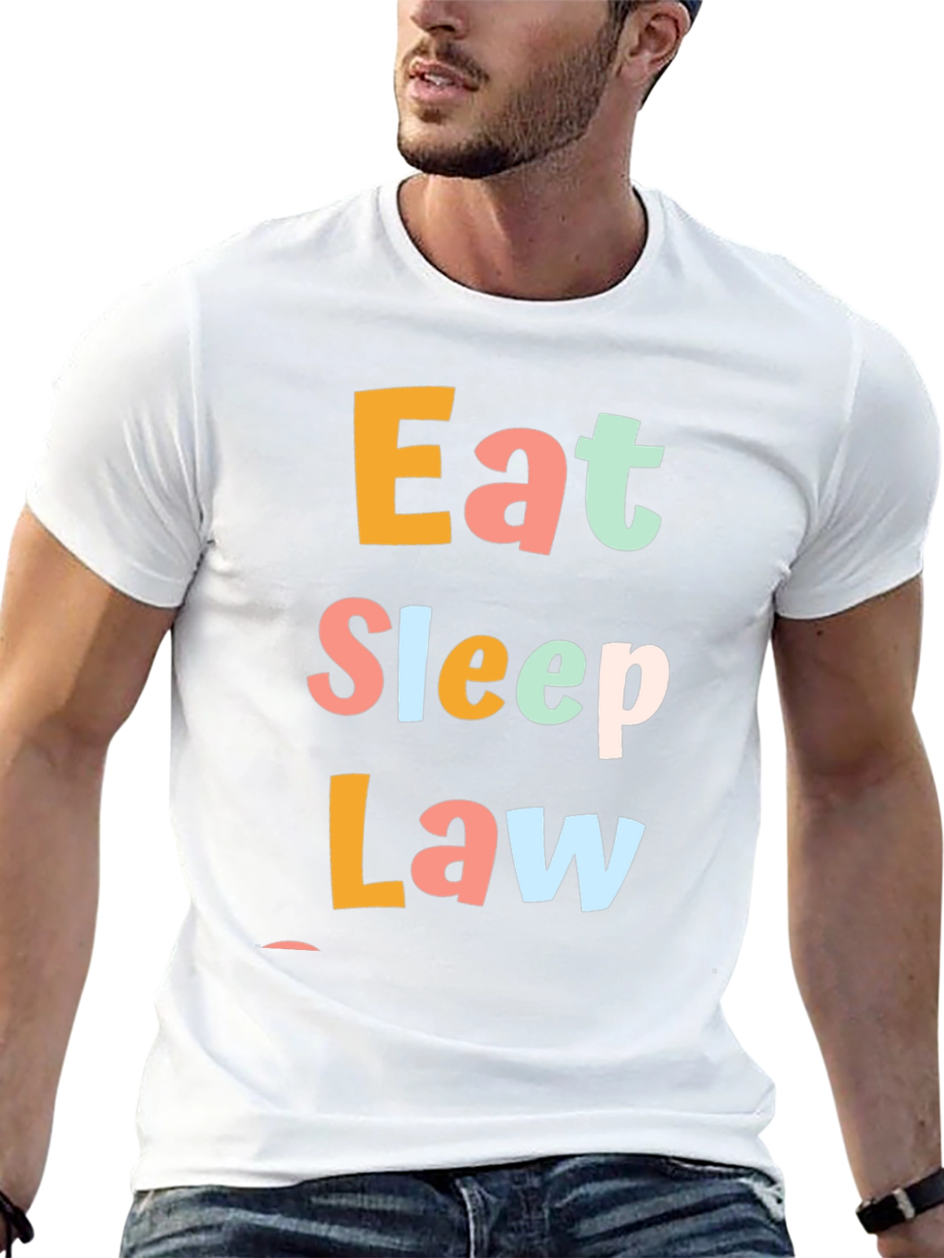 Eat Sleep Law T-Shirt - Funny Lawyer Gift