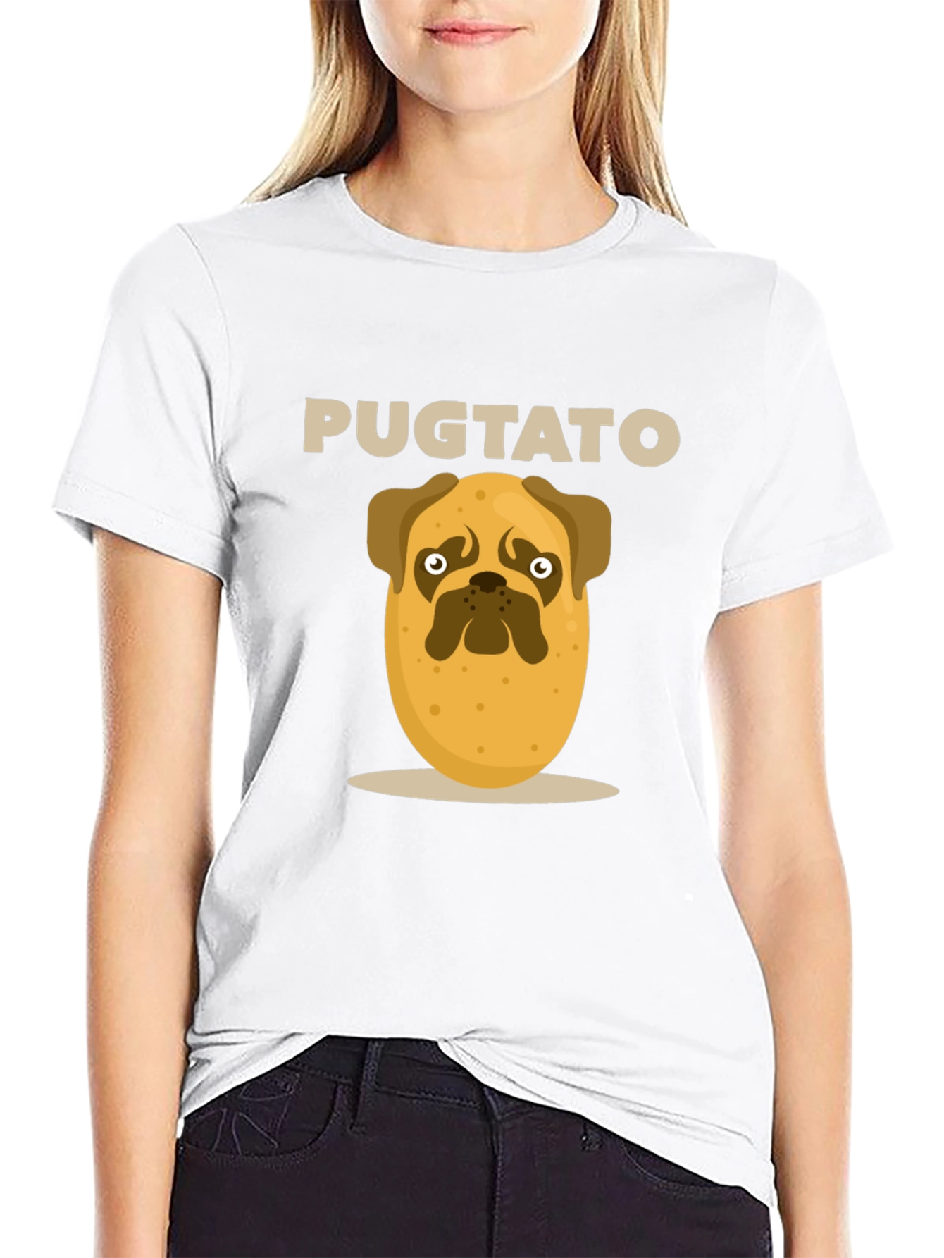 Pugtato Funny Graphic Tee