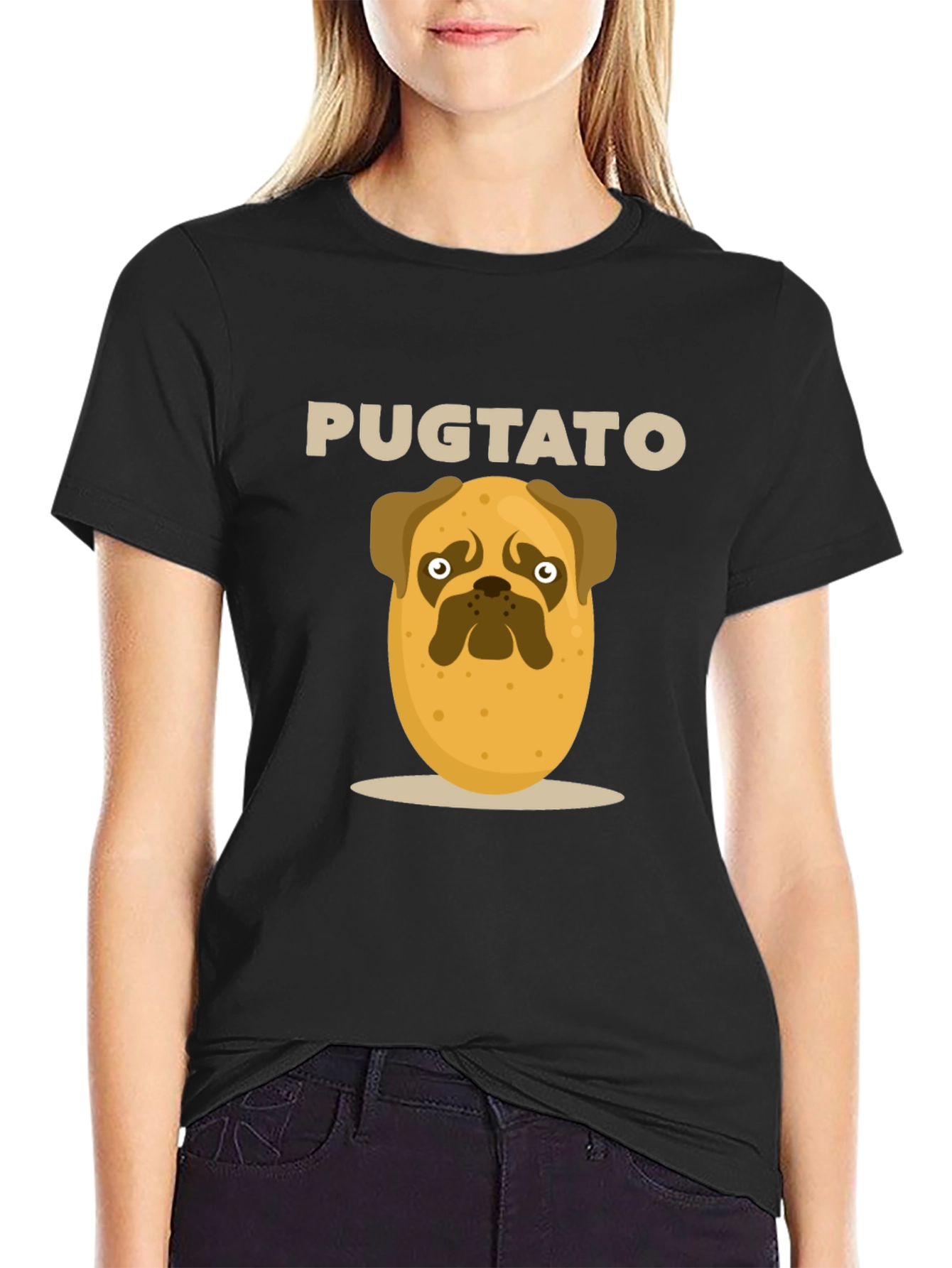 Pugtato Funny Graphic Tee