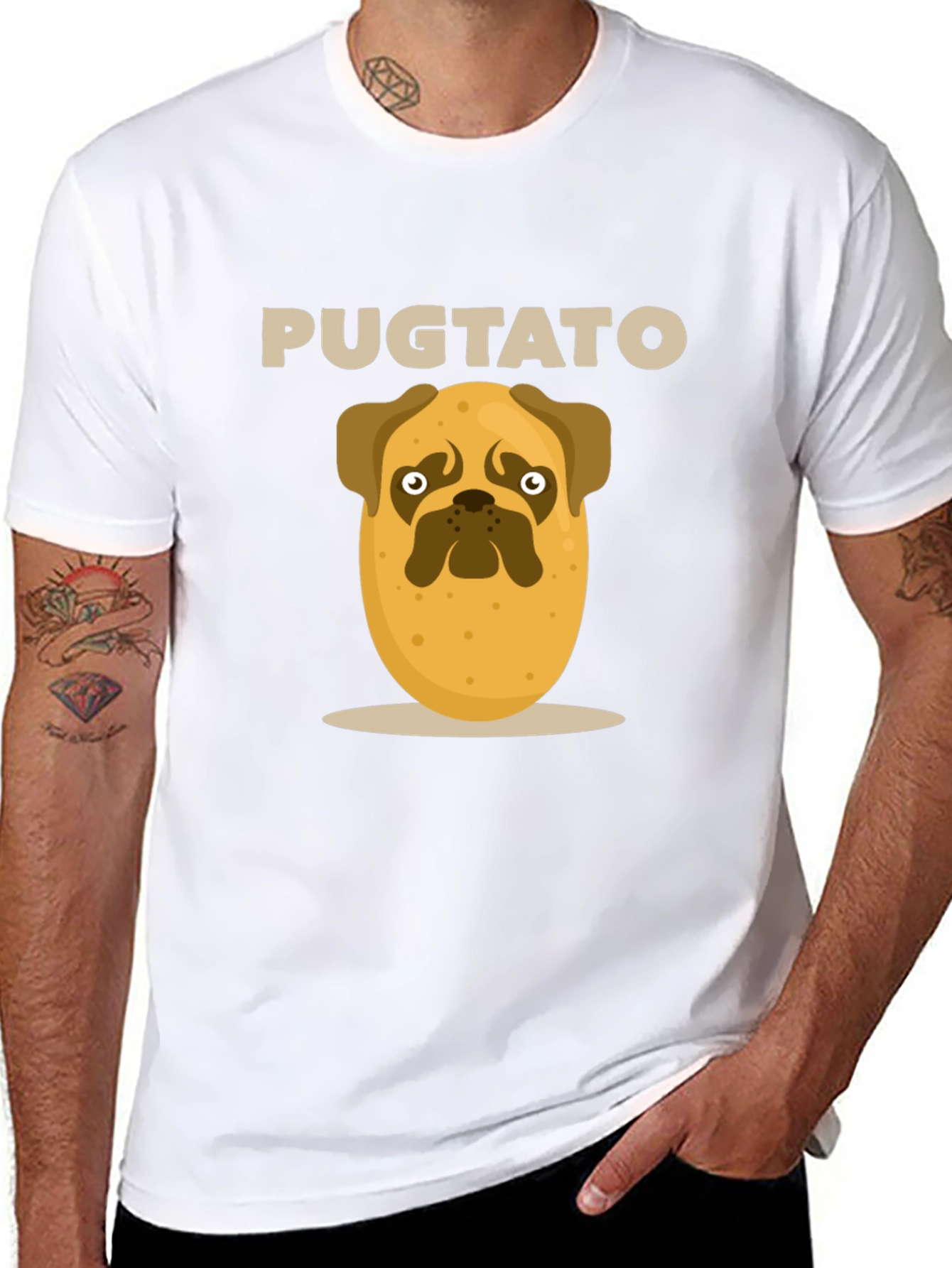 Pugtato Funny Graphic Tee