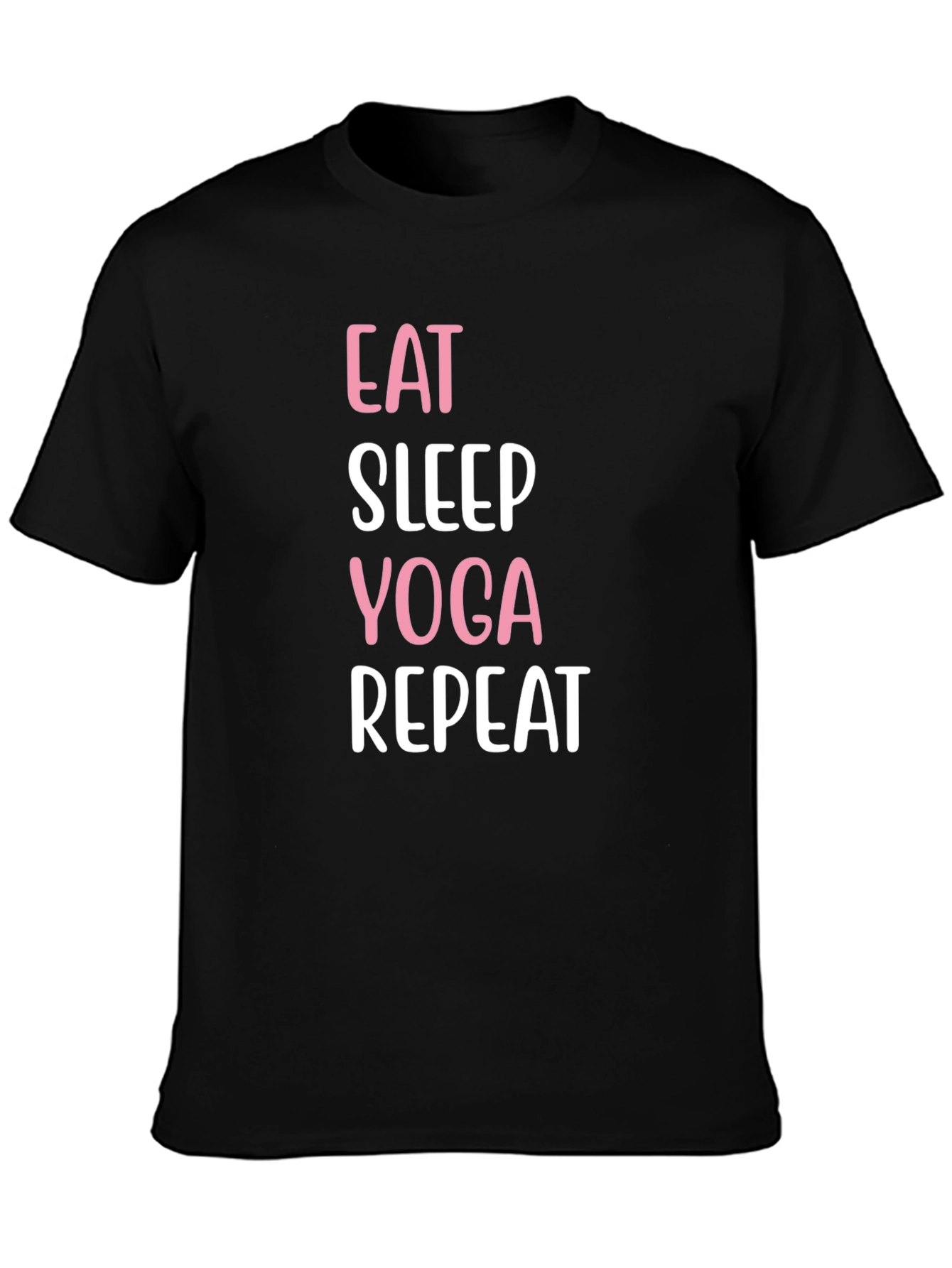 Eat Sleep Yoga Repeat Graphic Tee