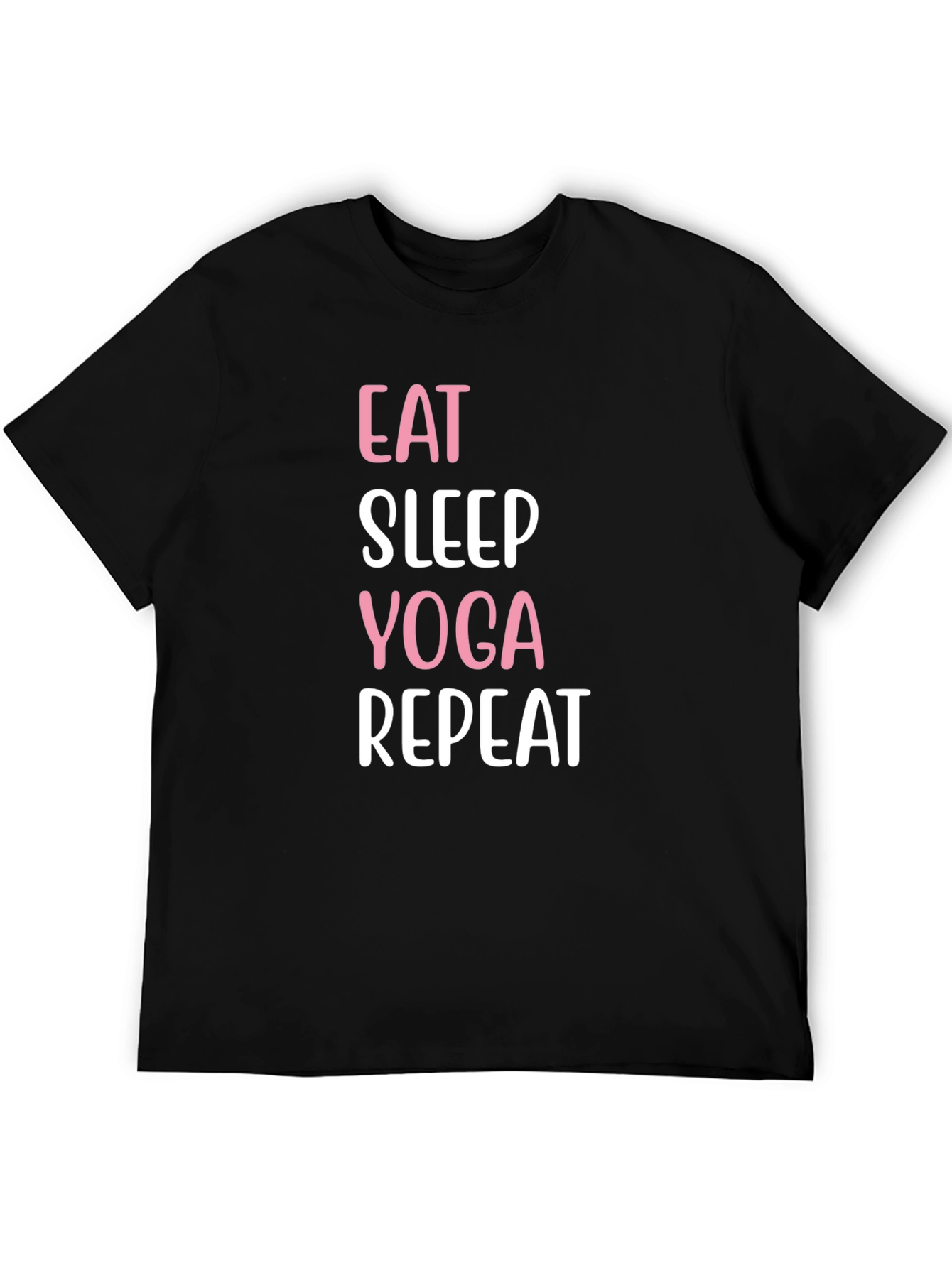 Eat Sleep Yoga Repeat Graphic Tee