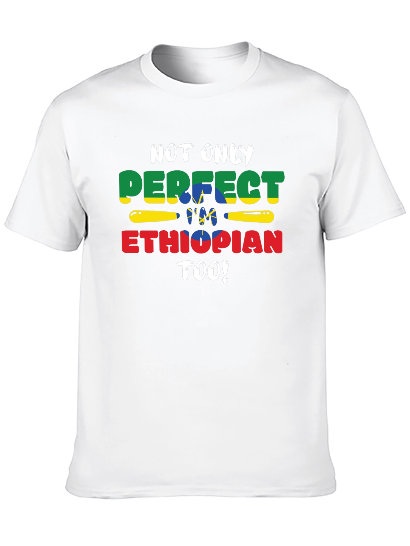Perfect Ethiopian Tee - Black Short Sleeve Shirt