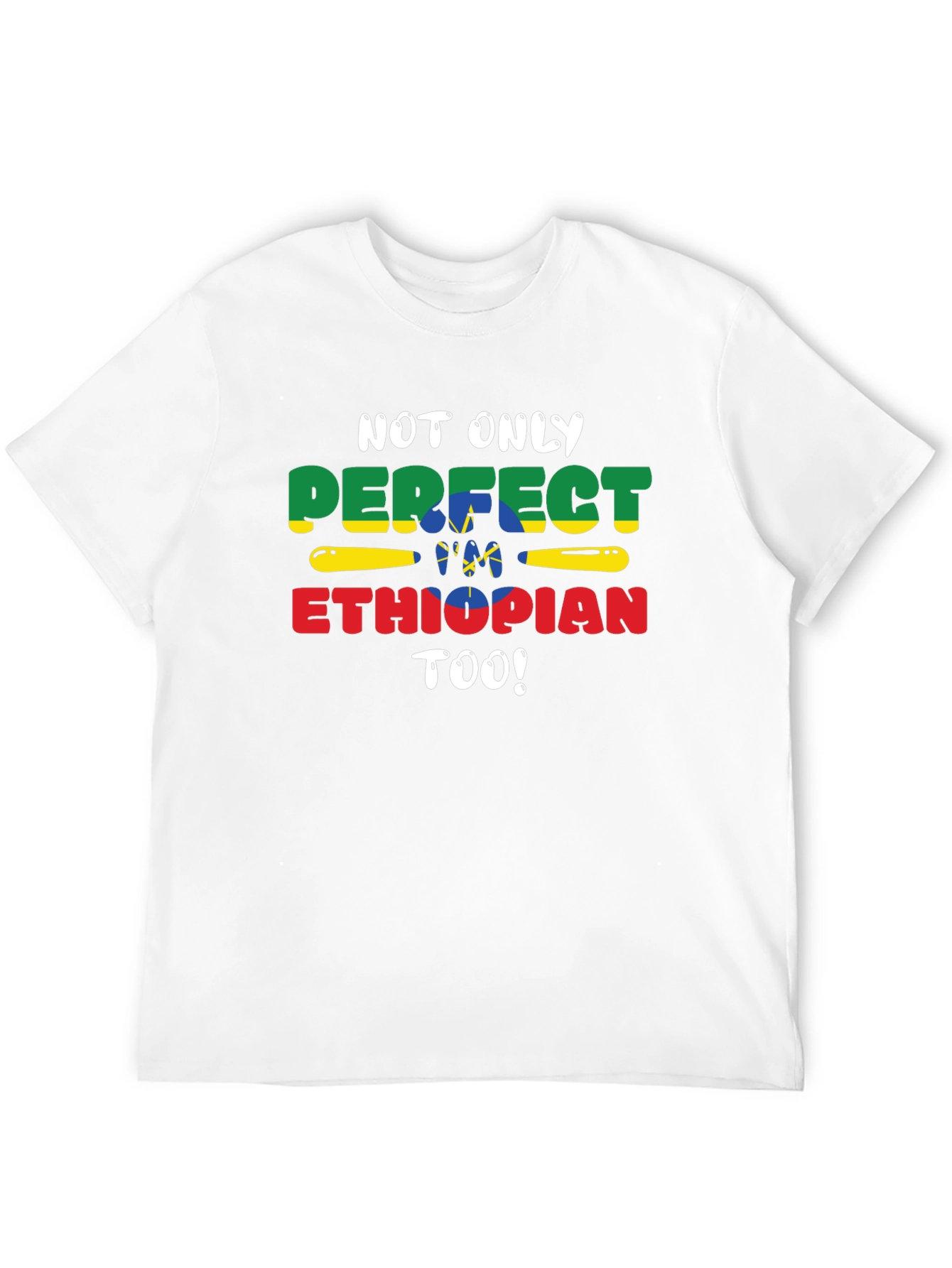 Perfect Ethiopian Tee - Black Short Sleeve Shirt