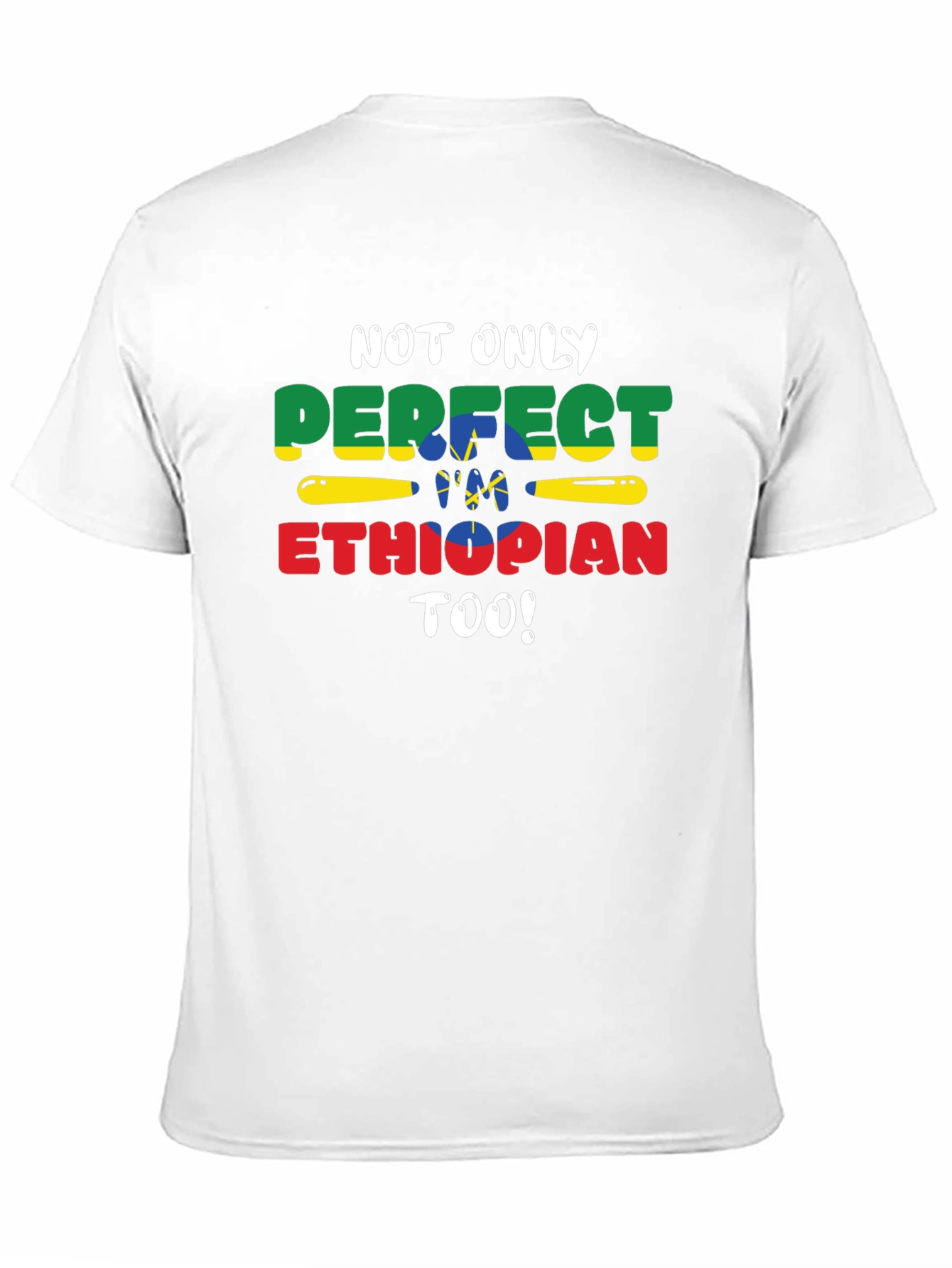 Perfect Ethiopian Tee - Black Short Sleeve Shirt