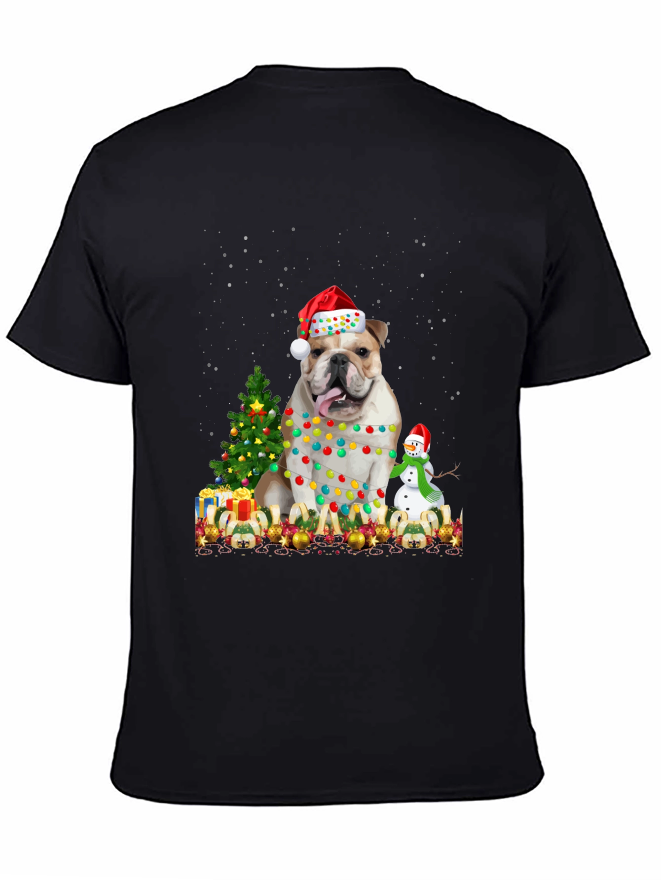 Christmas Bulldog T-Shirt