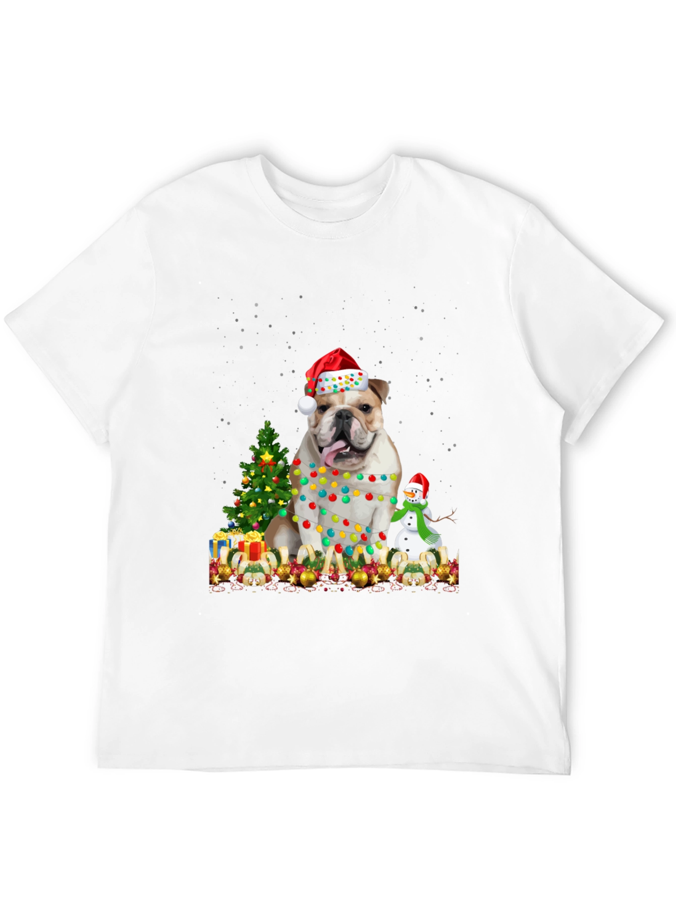 Christmas Bulldog T-Shirt