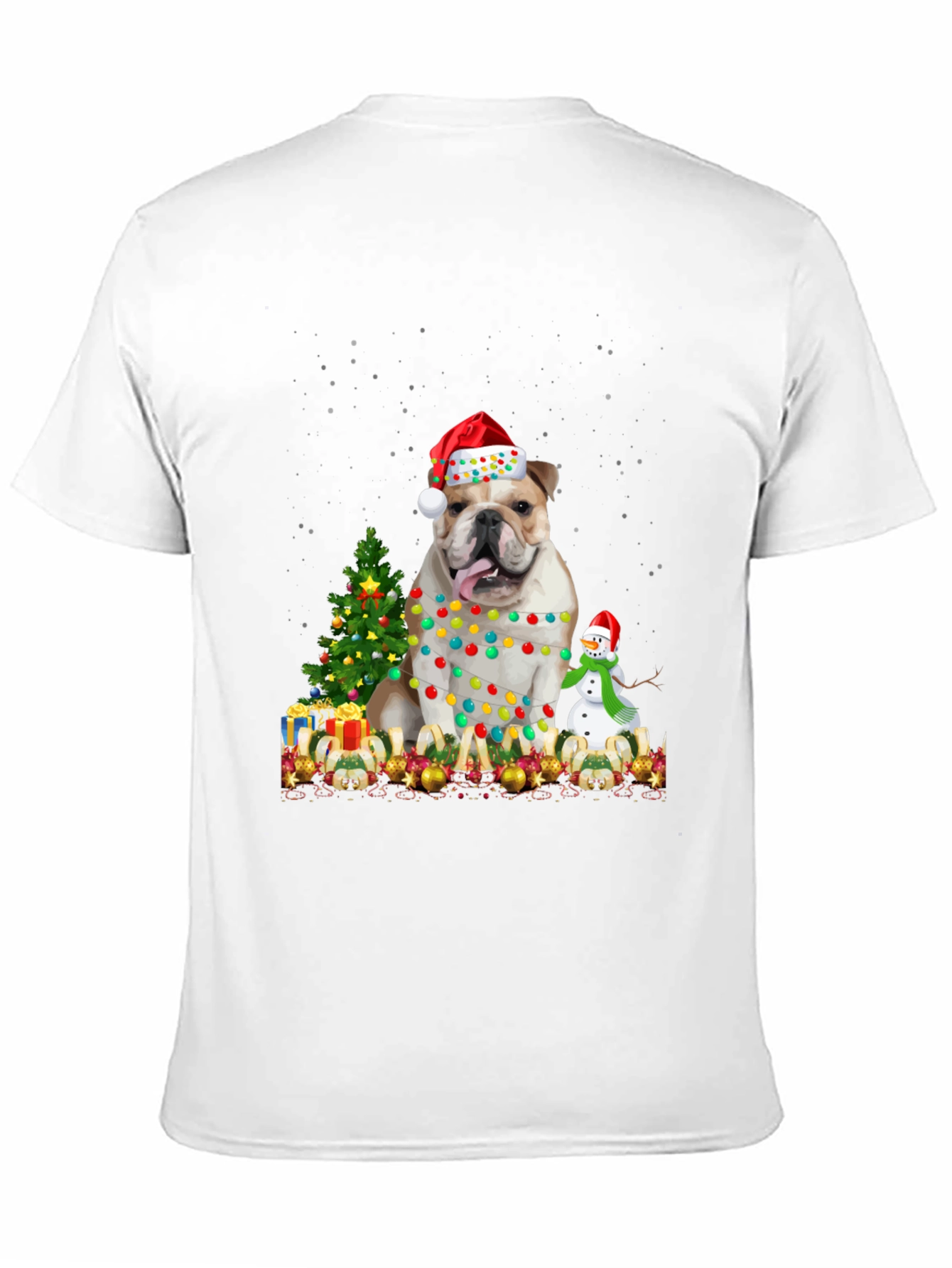 Christmas Bulldog T-Shirt