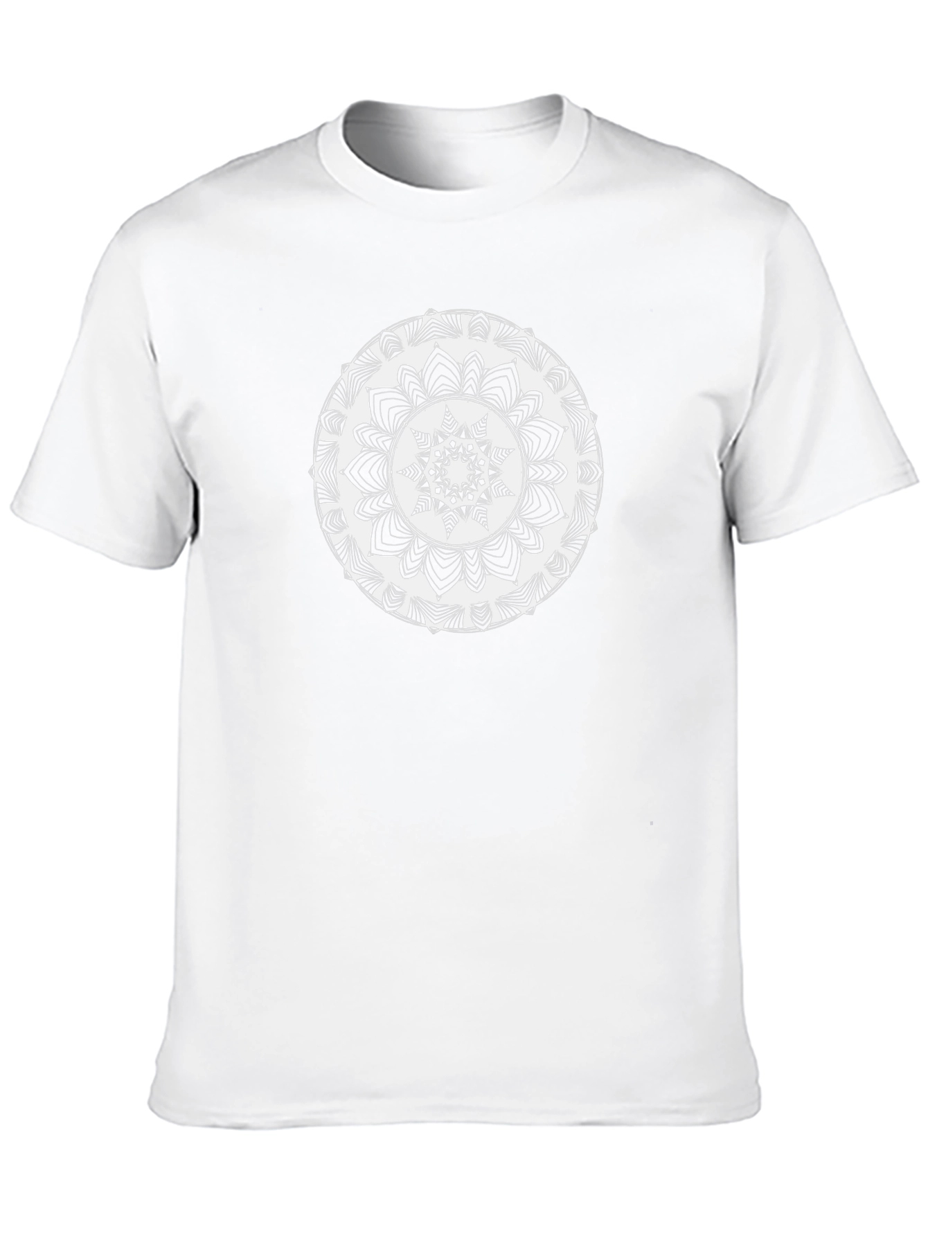 Black Tee with Mandala Design