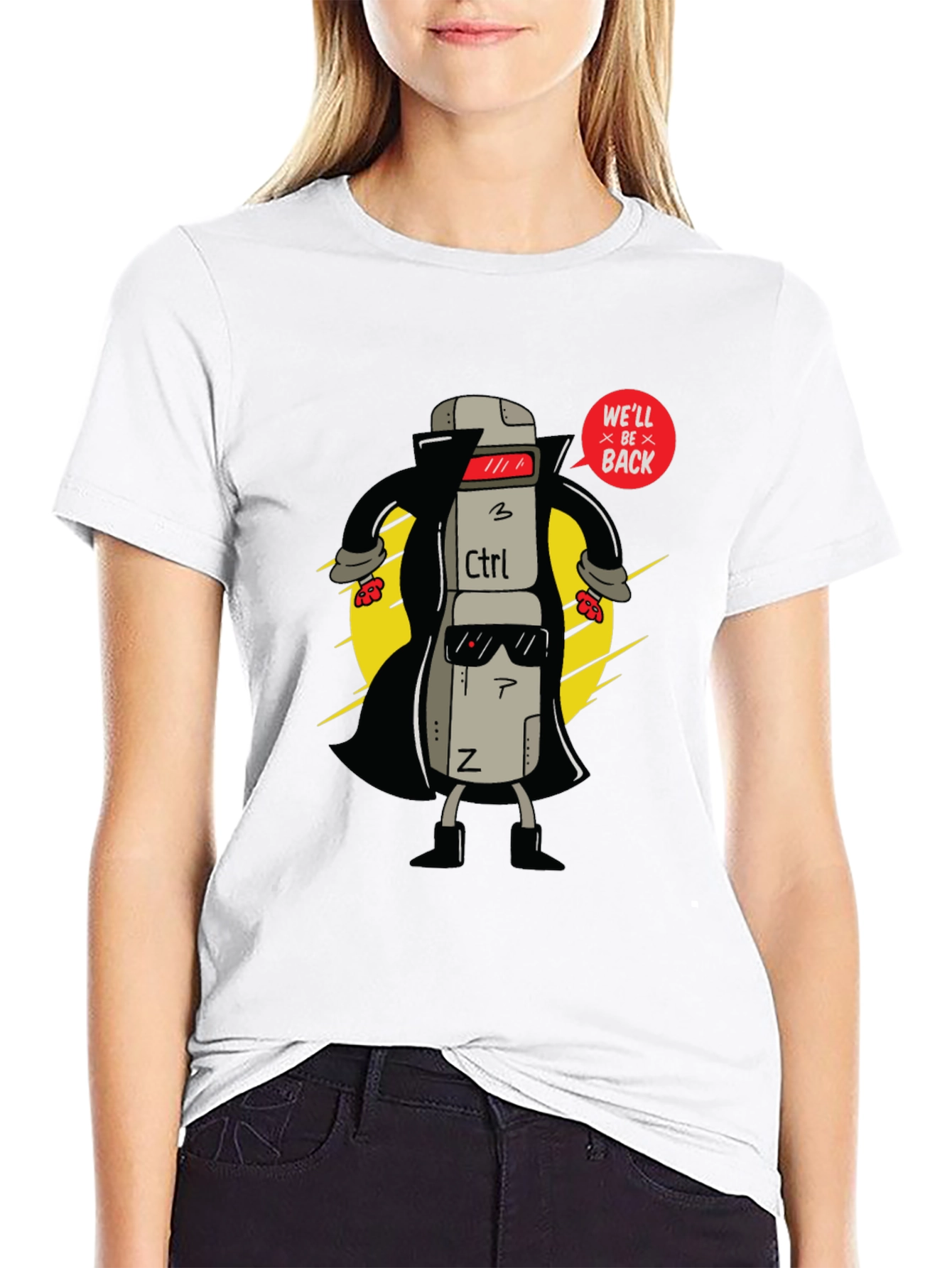 Ctrl+Z Well Be Back Graphic T-Shirt