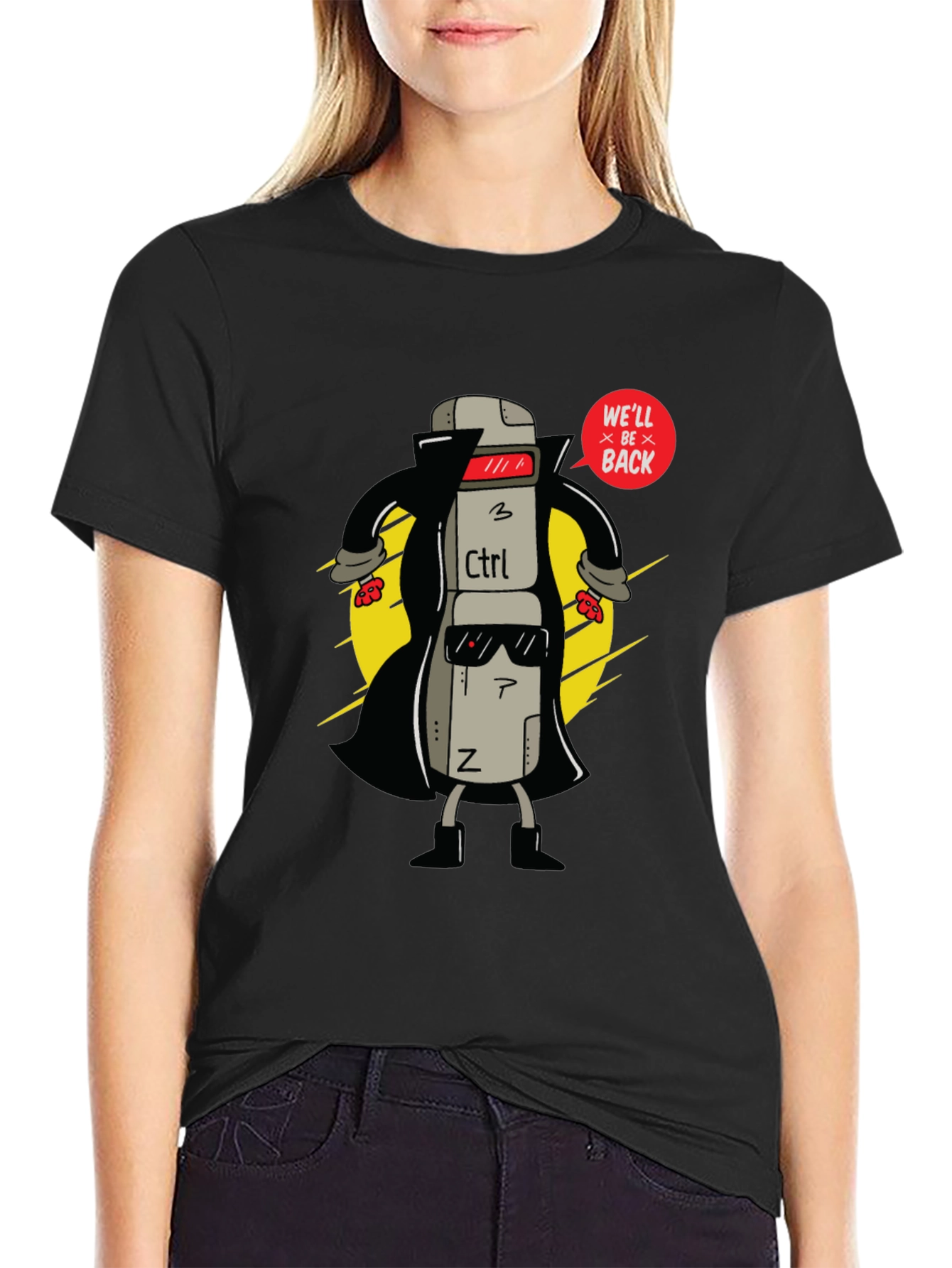 Ctrl+Z Well Be Back Graphic T-Shirt