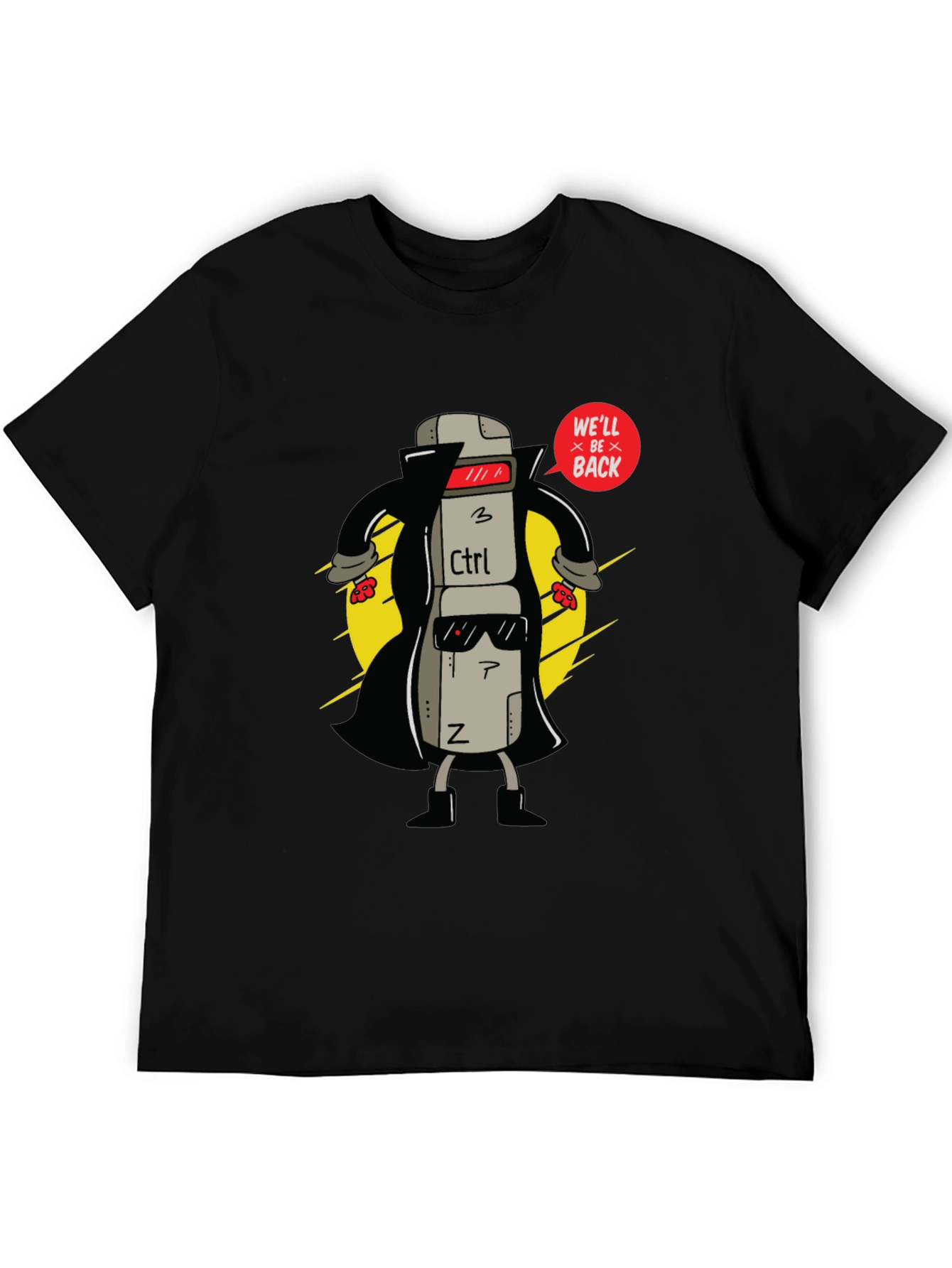Ctrl+Z Well Be Back Graphic T-Shirt
