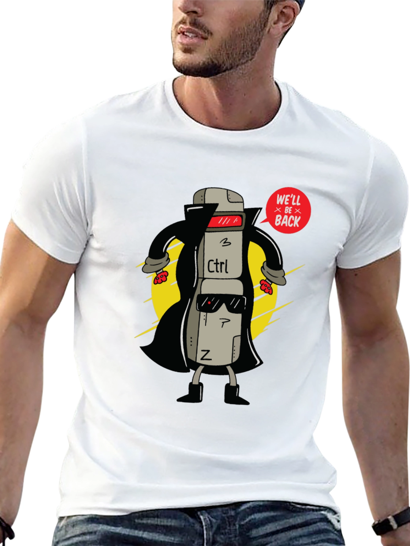 Ctrl+Z Well Be Back Graphic T-Shirt