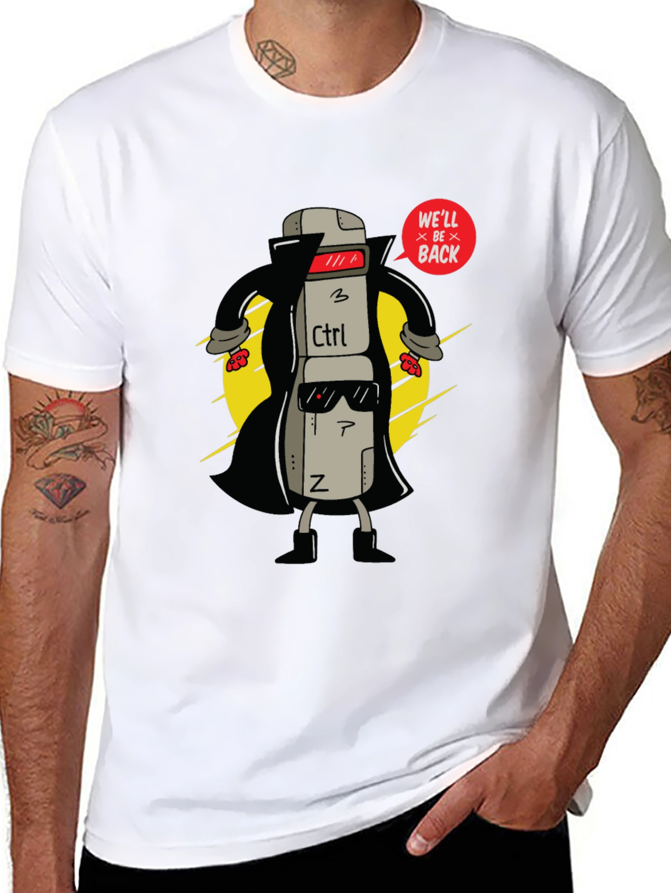 Ctrl+Z Well Be Back Graphic T-Shirt