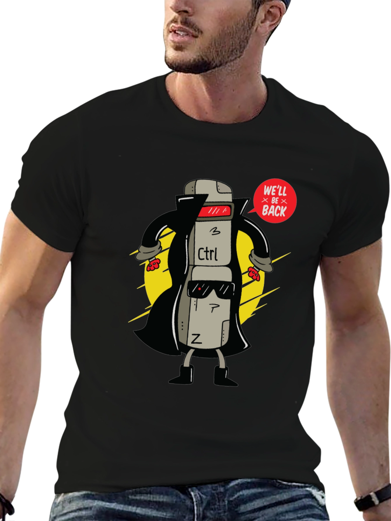 Ctrl+Z Well Be Back Graphic T-Shirt