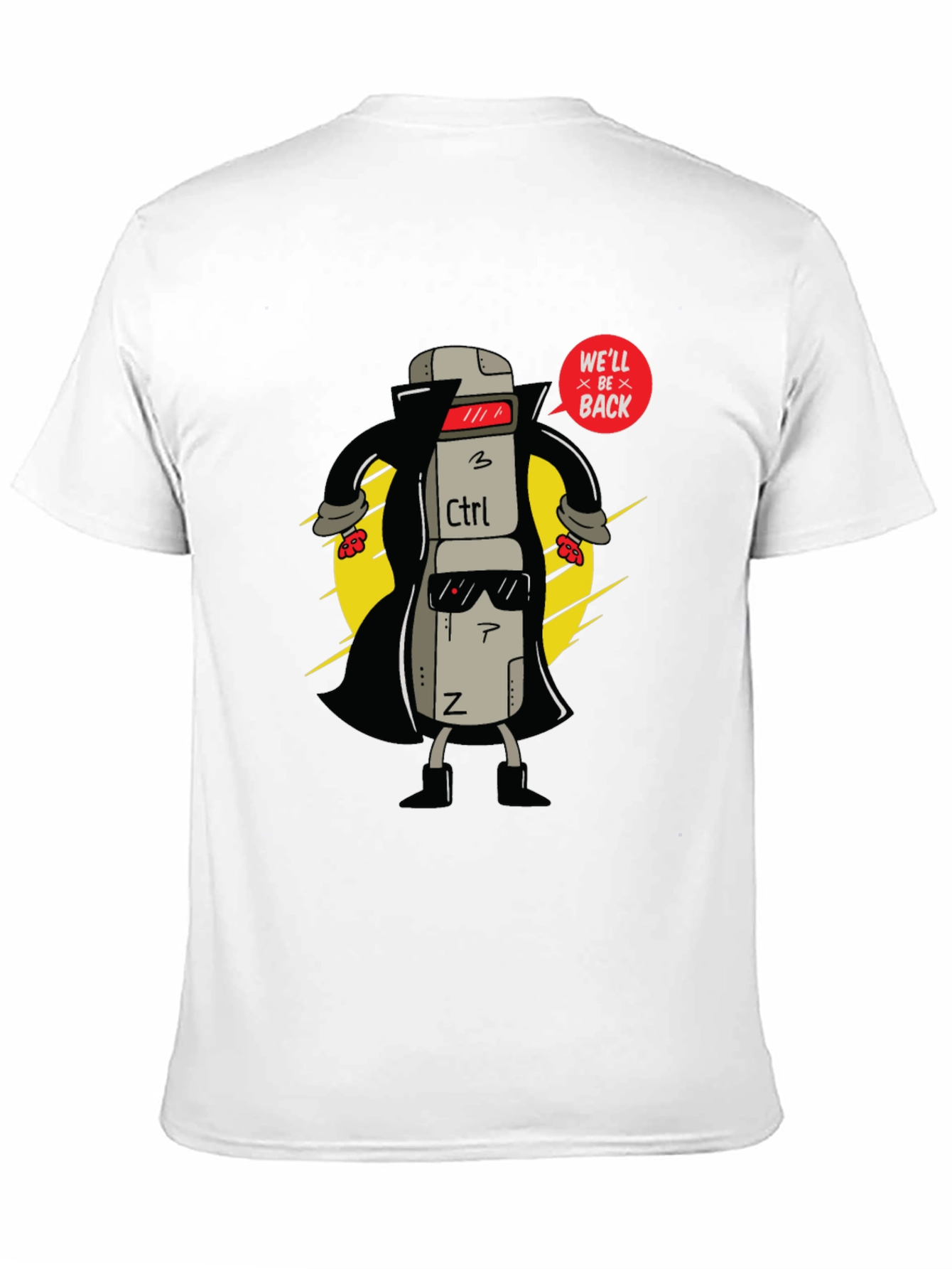 Ctrl+Z Well Be Back Graphic T-Shirt