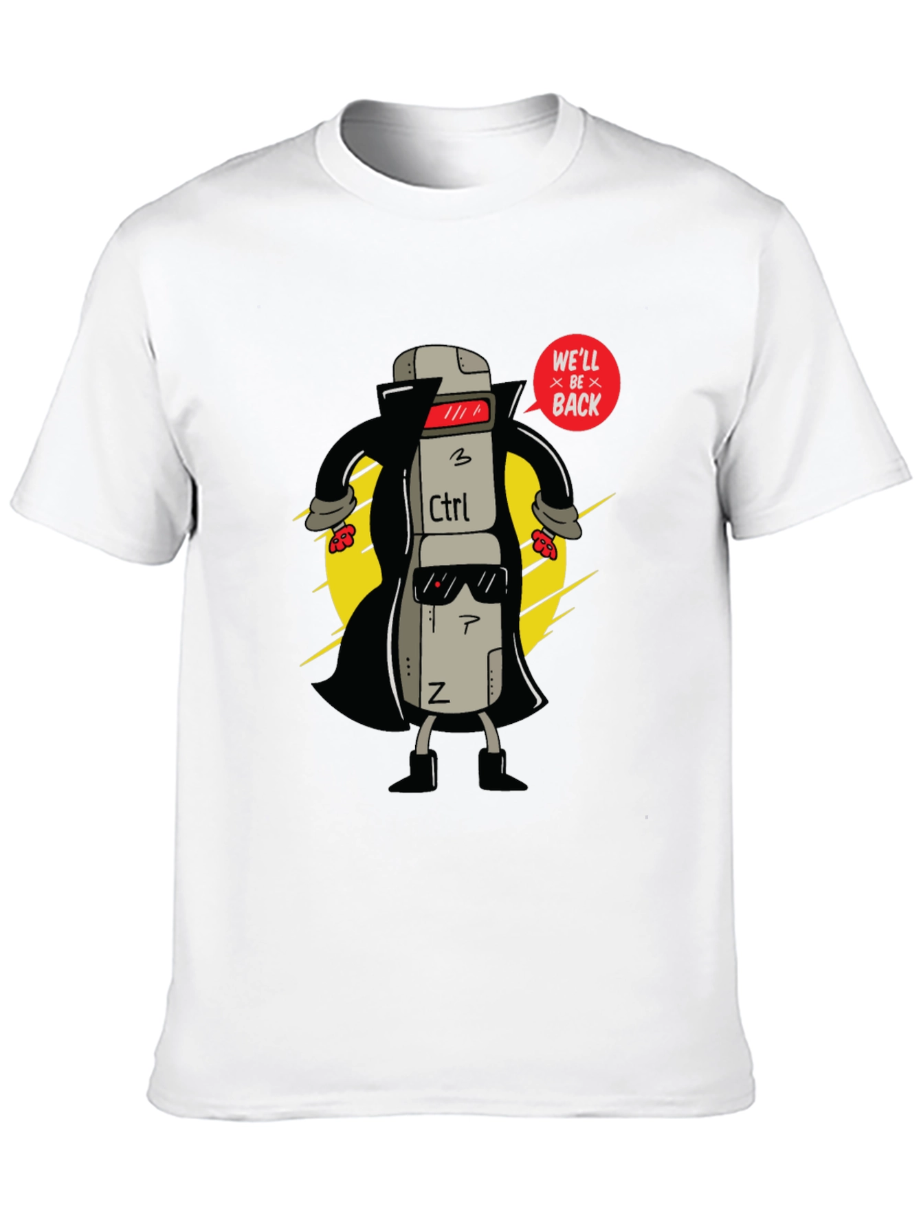 Ctrl+Z Well Be Back Graphic T-Shirt