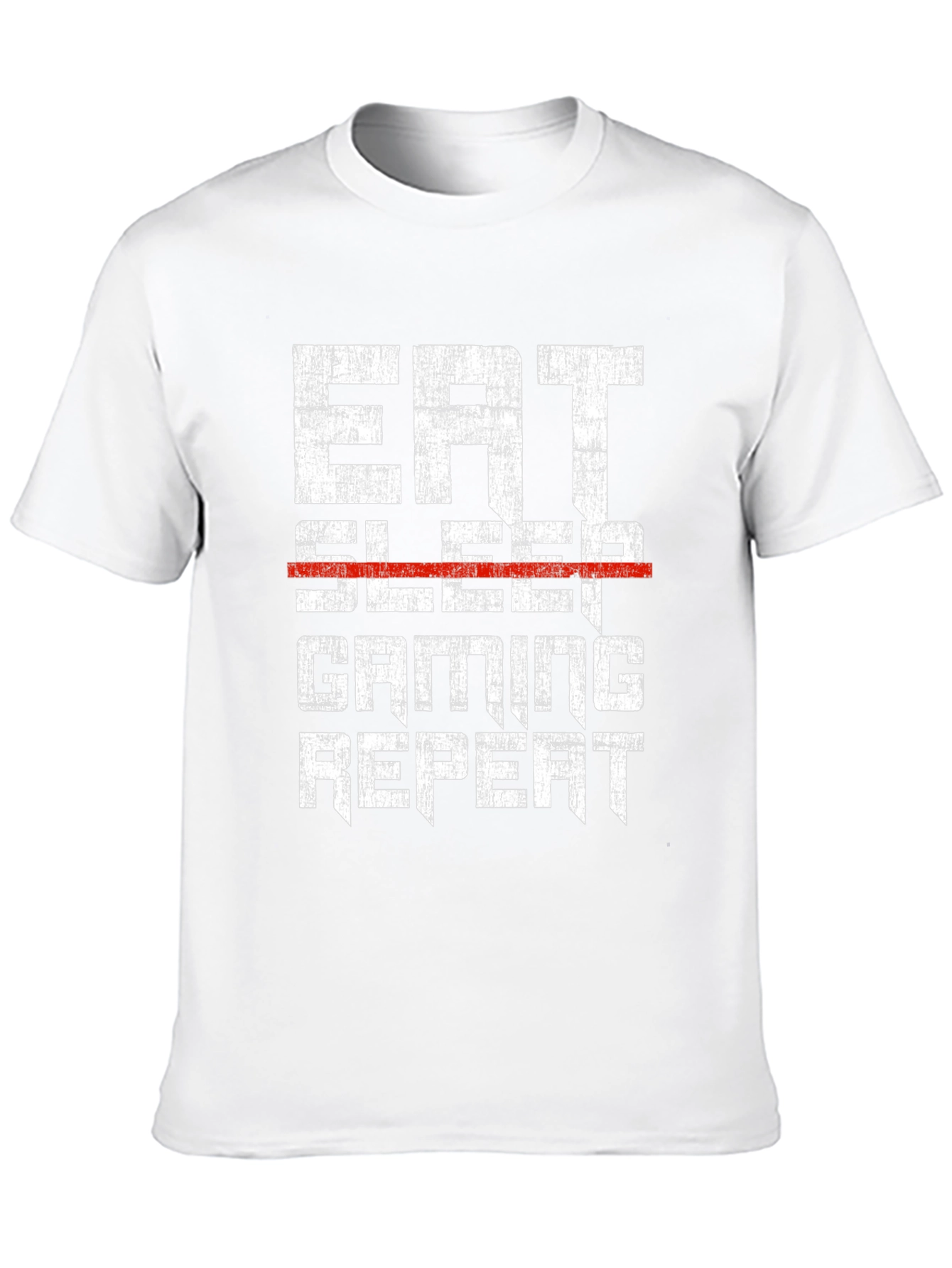 Eat Sleep Gaming Repeat Mens Black T-Shirt