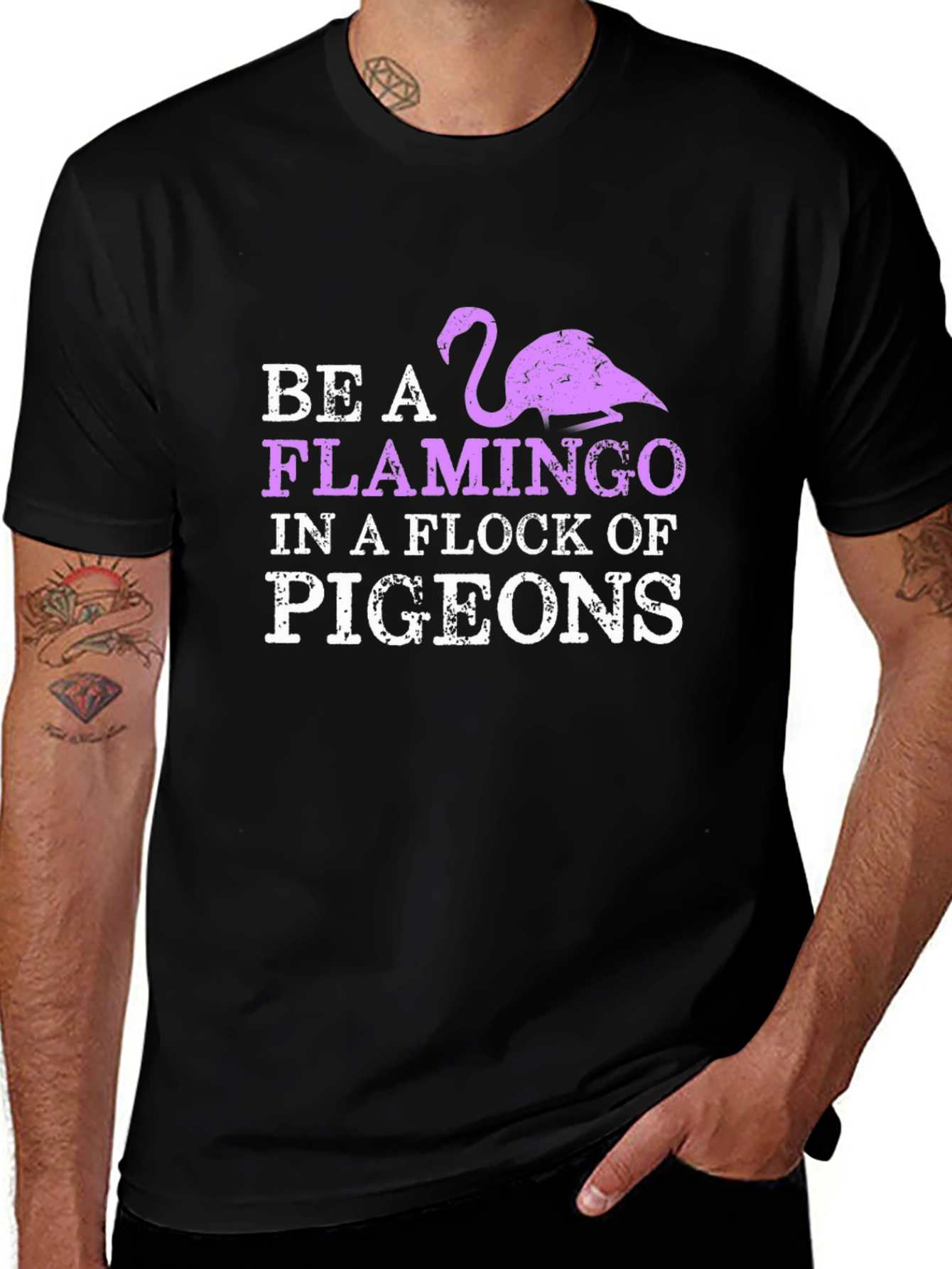 Be a Flamingo T-Shirt - Unique Graphic Tee