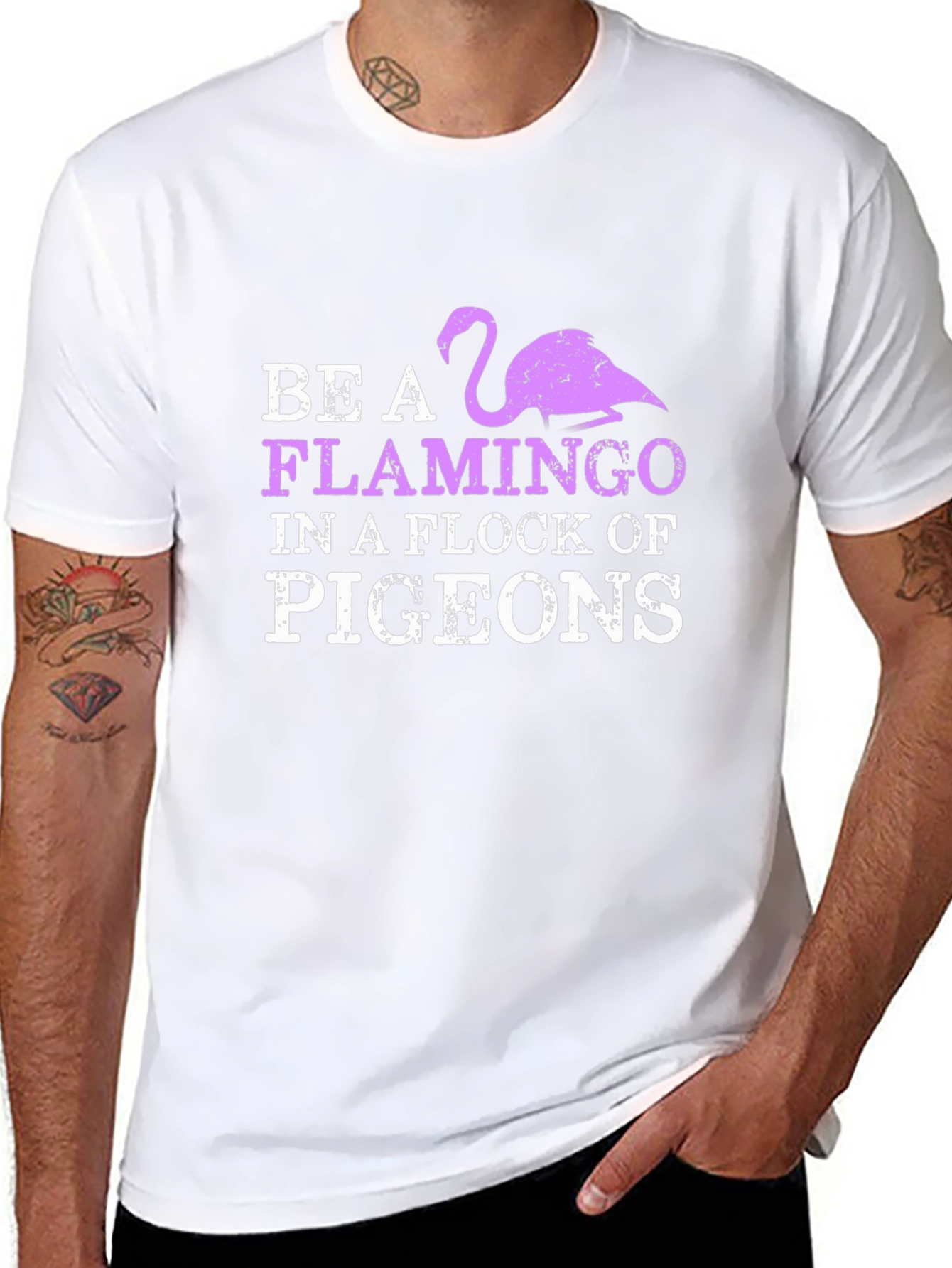 Be a Flamingo T-Shirt - Unique Graphic Tee