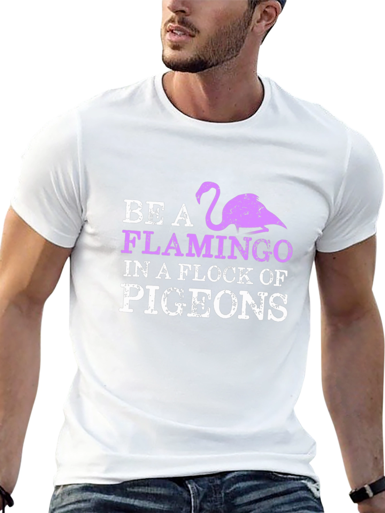 Be a Flamingo T-Shirt - Unique Graphic Tee