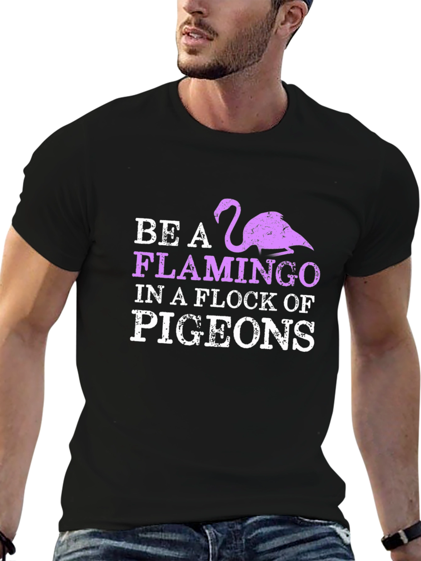 Be a Flamingo T-Shirt - Unique Graphic Tee