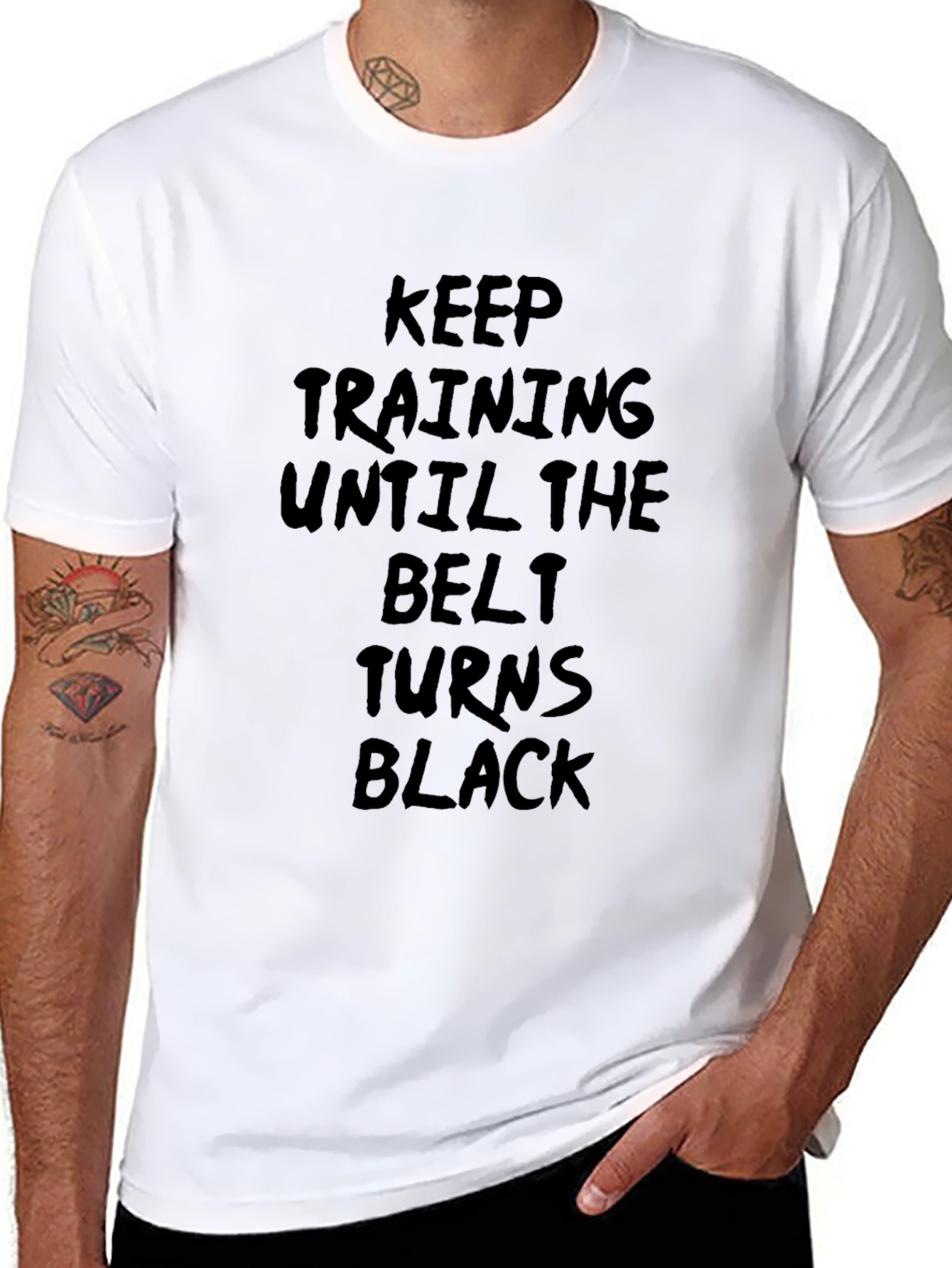 Keep Training Black Belt T-Shirt