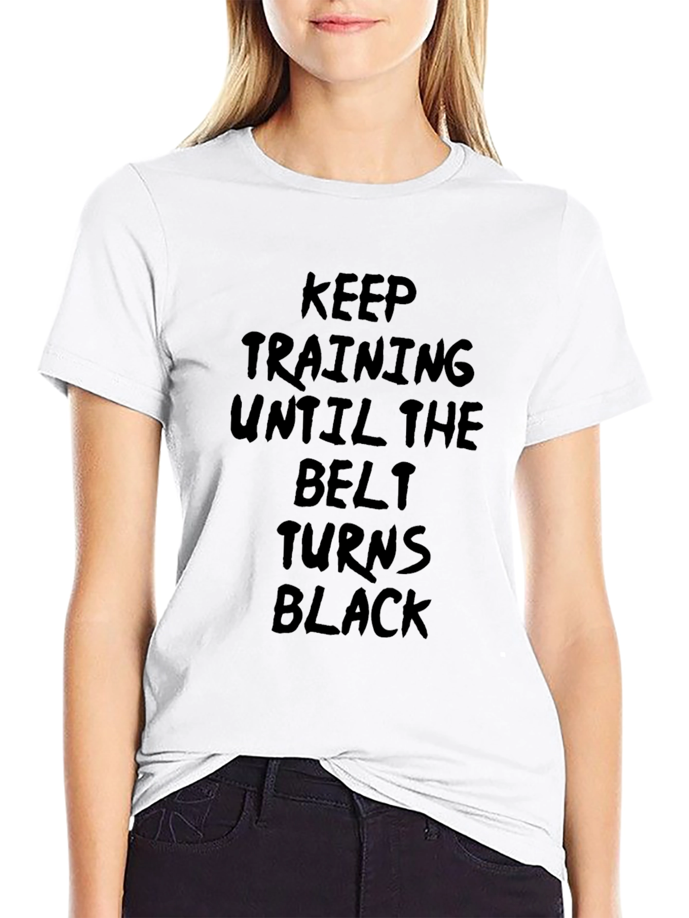 Keep Training Black Belt T-Shirt