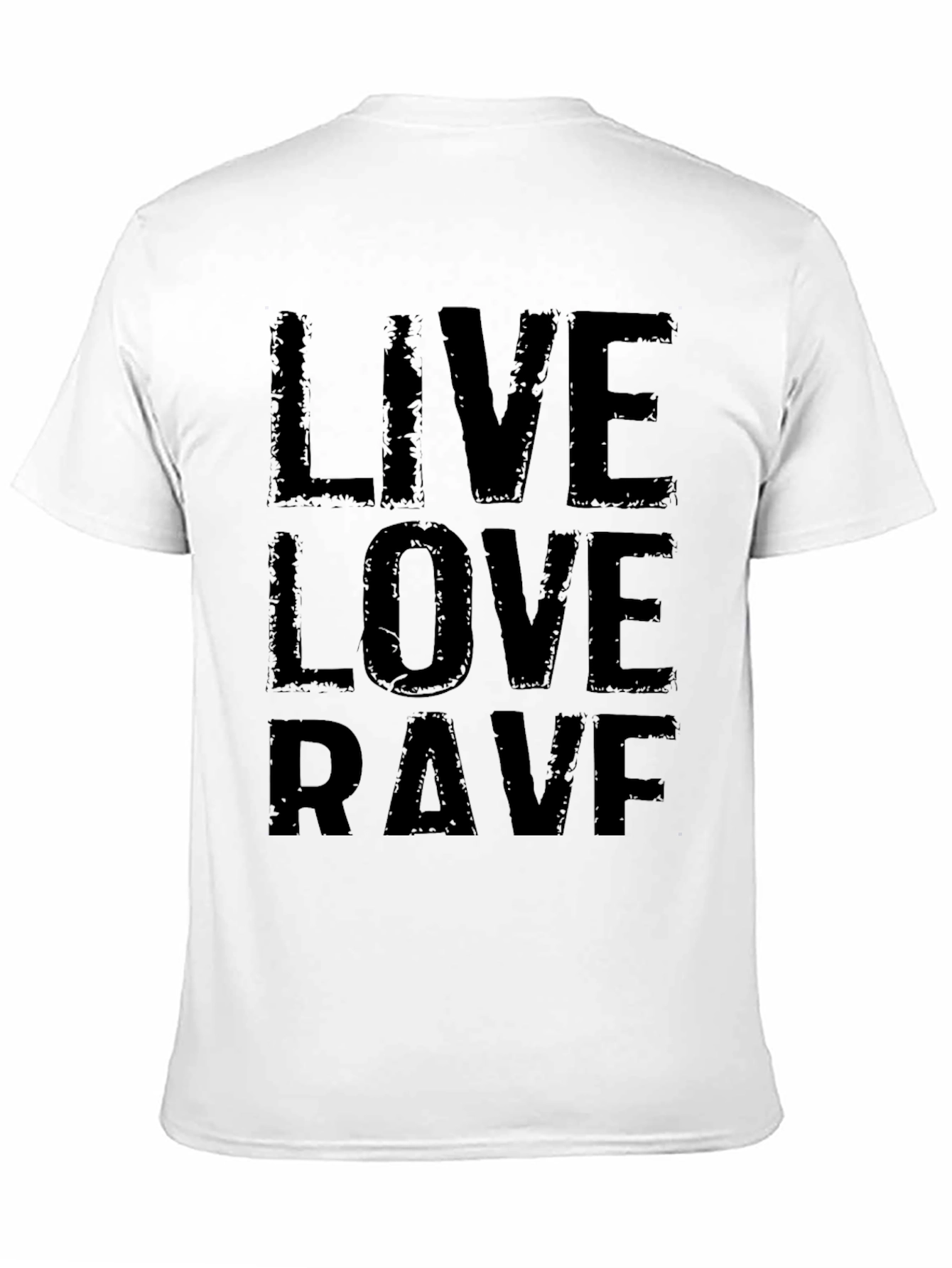 Live Love Rave Black Graphic T-Shirt